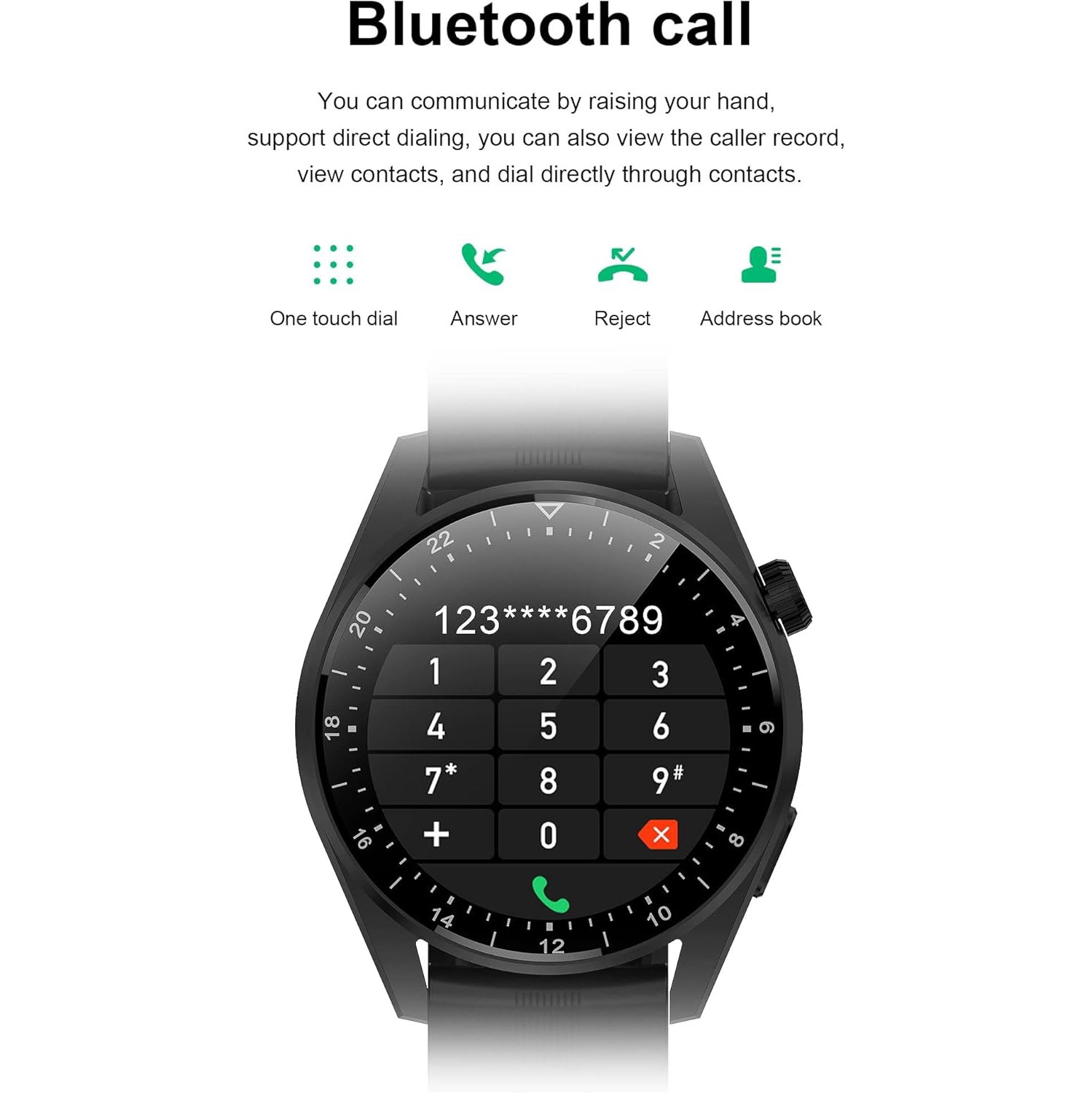 Smart Watch Fitness Tracker with Heart Rate Blood Pressure Sleep Monitor Pedometer Bluetooth Call IP68 Waterproof Activity Tracker