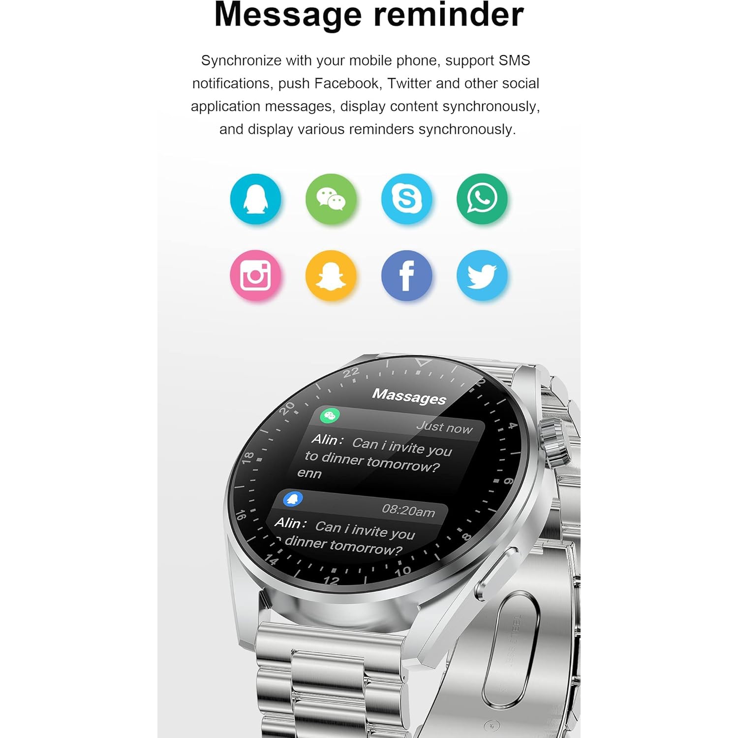 Smart Watch Fitness Tracker with Heart Rate Blood Pressure Sleep Monitor Pedometer Bluetooth Call IP68 Waterproof Activity Tracker