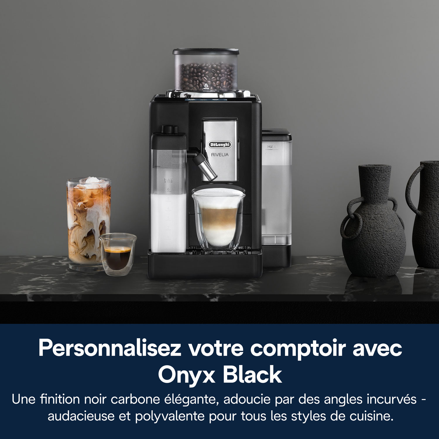 De'Longhi Rivelia Automatic Espresso Machine - Black
