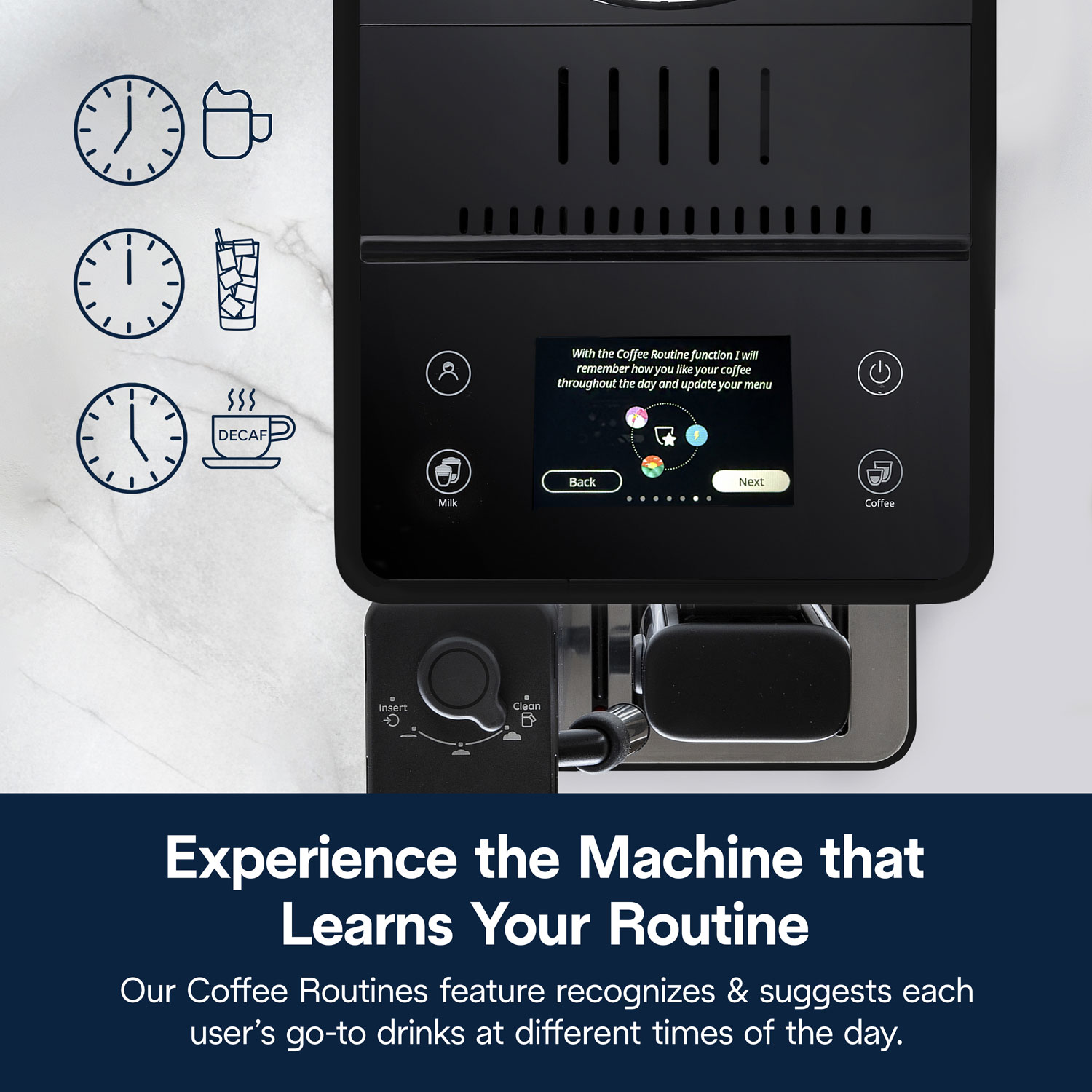 De'Longhi Rivelia Automatic Espresso Machine - Black