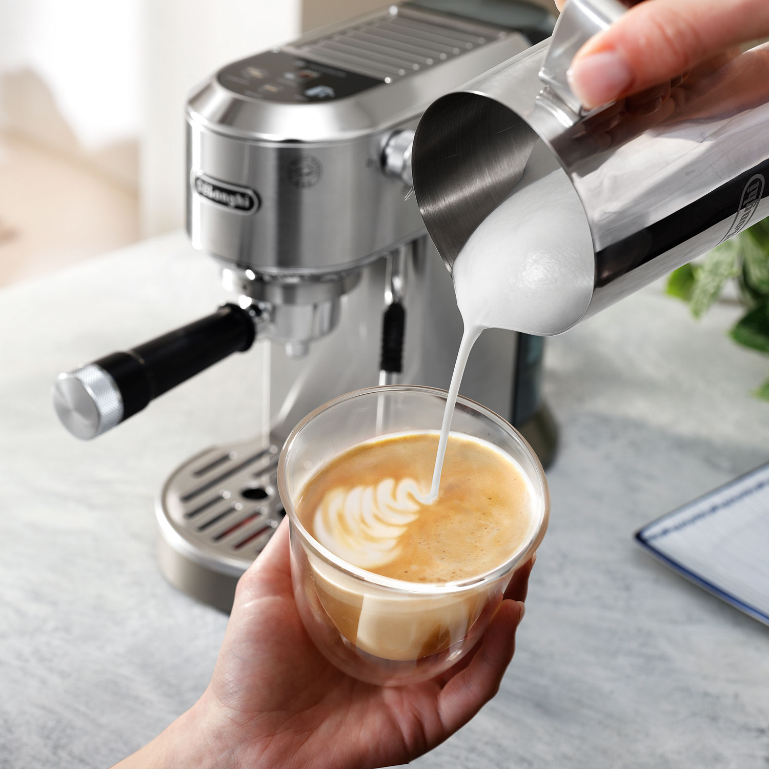 De'Longhi Dedica Duo Manual Espresso Machine - Stainless Steel