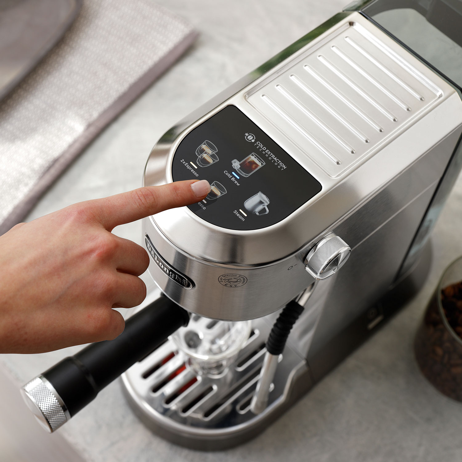 De'Longhi Dedica Duo Manual Espresso Machine - Stainless Steel