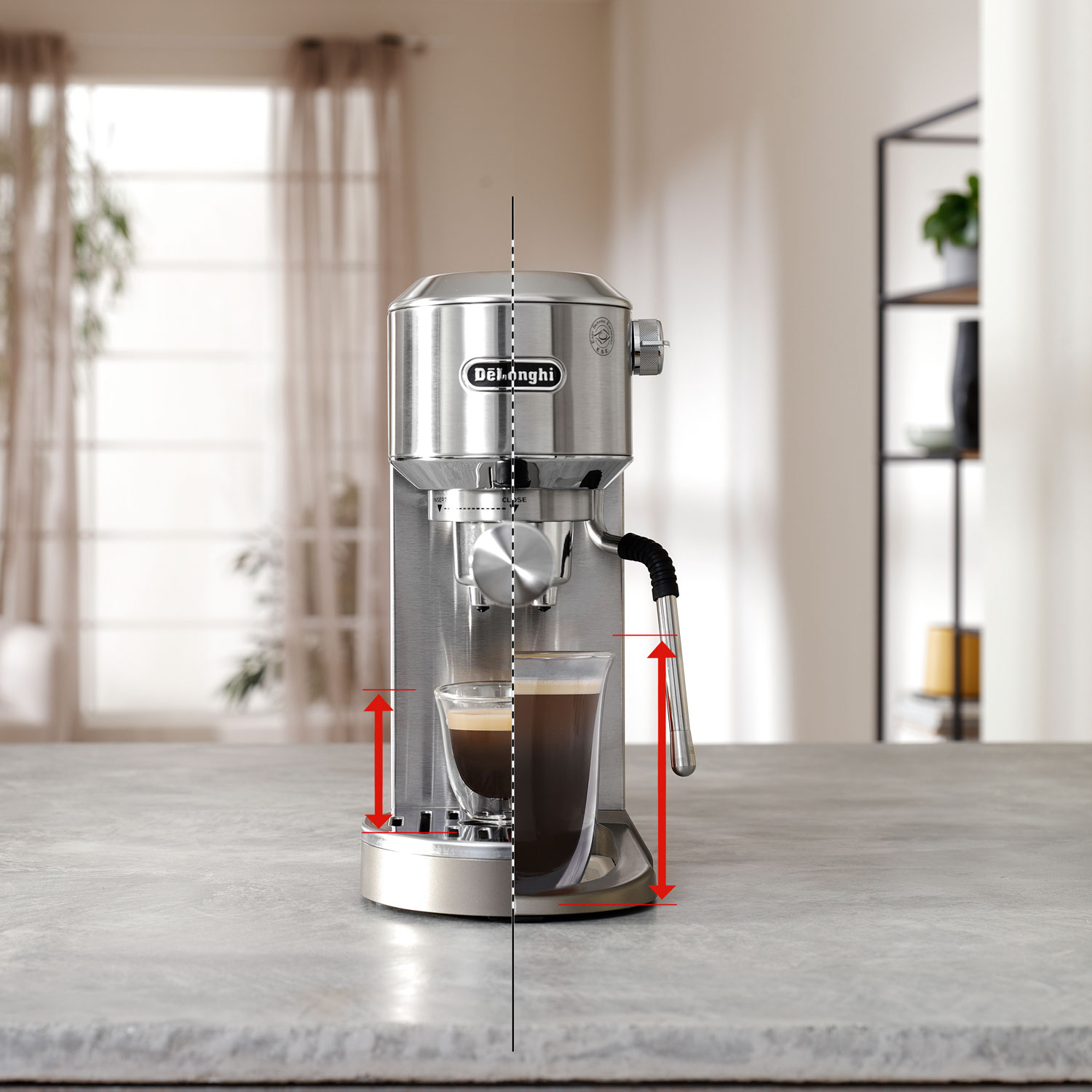 De'Longhi Dedica Duo Manual Espresso Machine - Stainless Steel