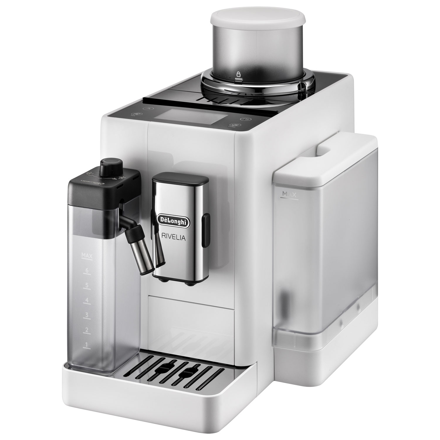 Machine à espresso automatique Rivelia de De'Longhi - Blanc - Partenaire de détail exclusif