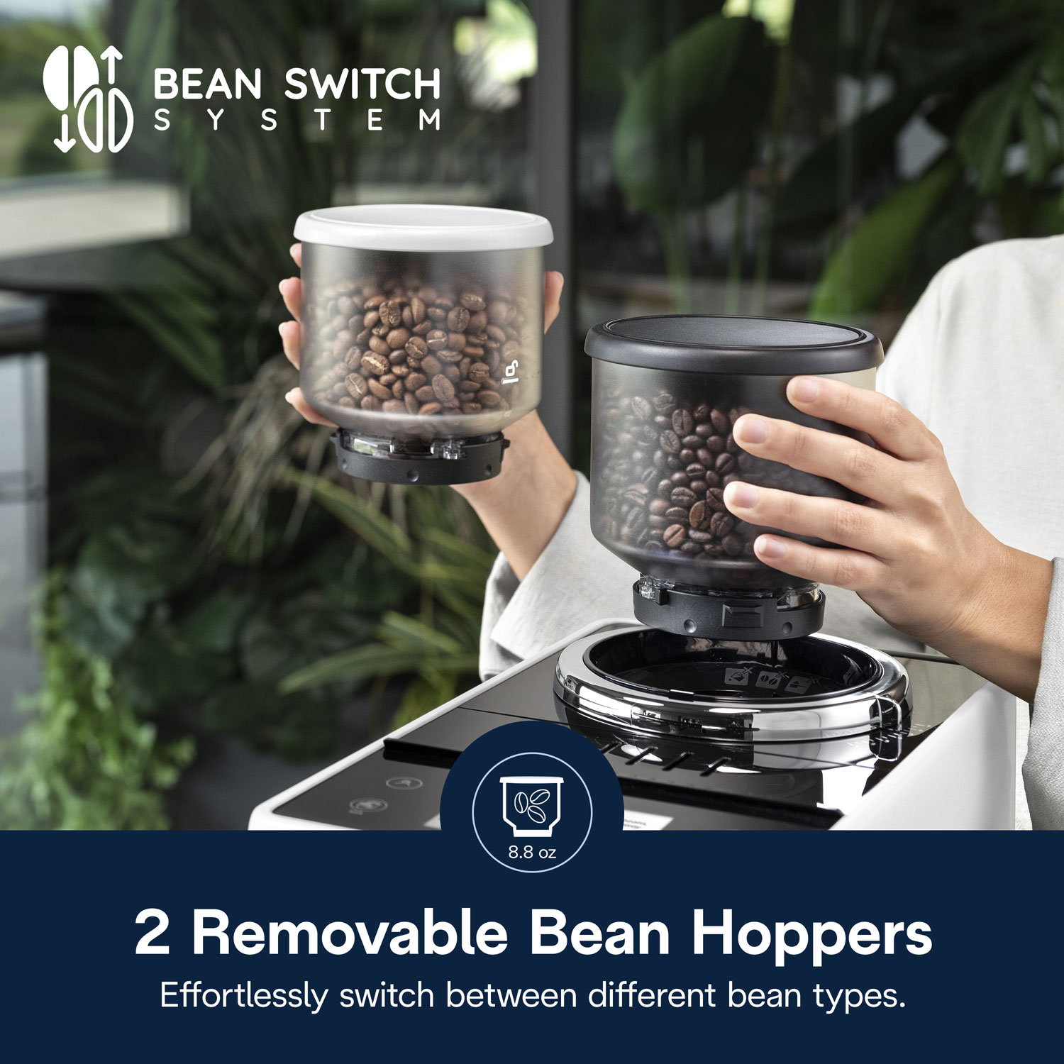 Machine à espresso automatique Rivelia de De'Longhi - Blanc - Partenaire de détail exclusif