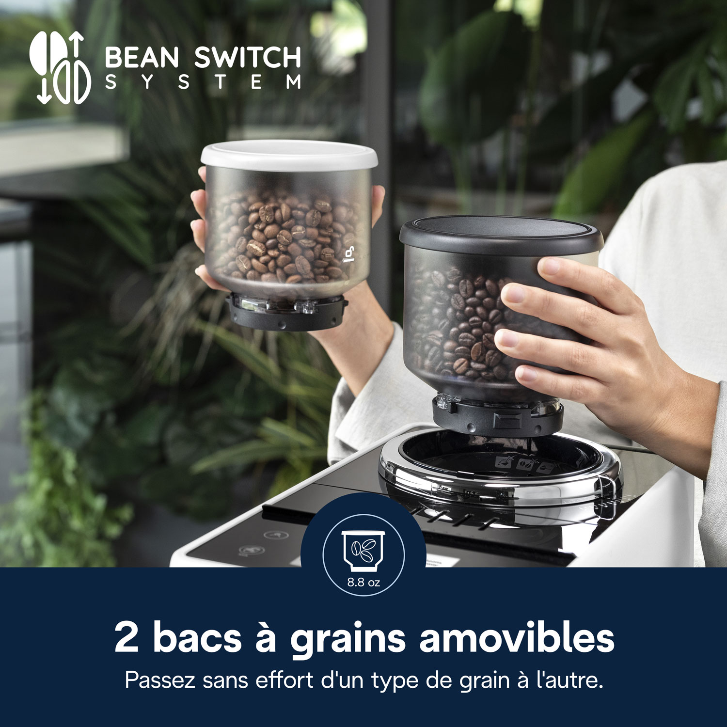 Machine à espresso automatique Rivelia de De'Longhi - Blanc - Partenaire de détail exclusif