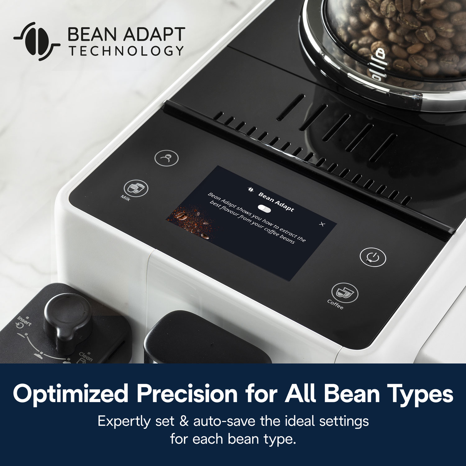 Machine à espresso automatique Rivelia de De'Longhi - Blanc - Partenaire de détail exclusif