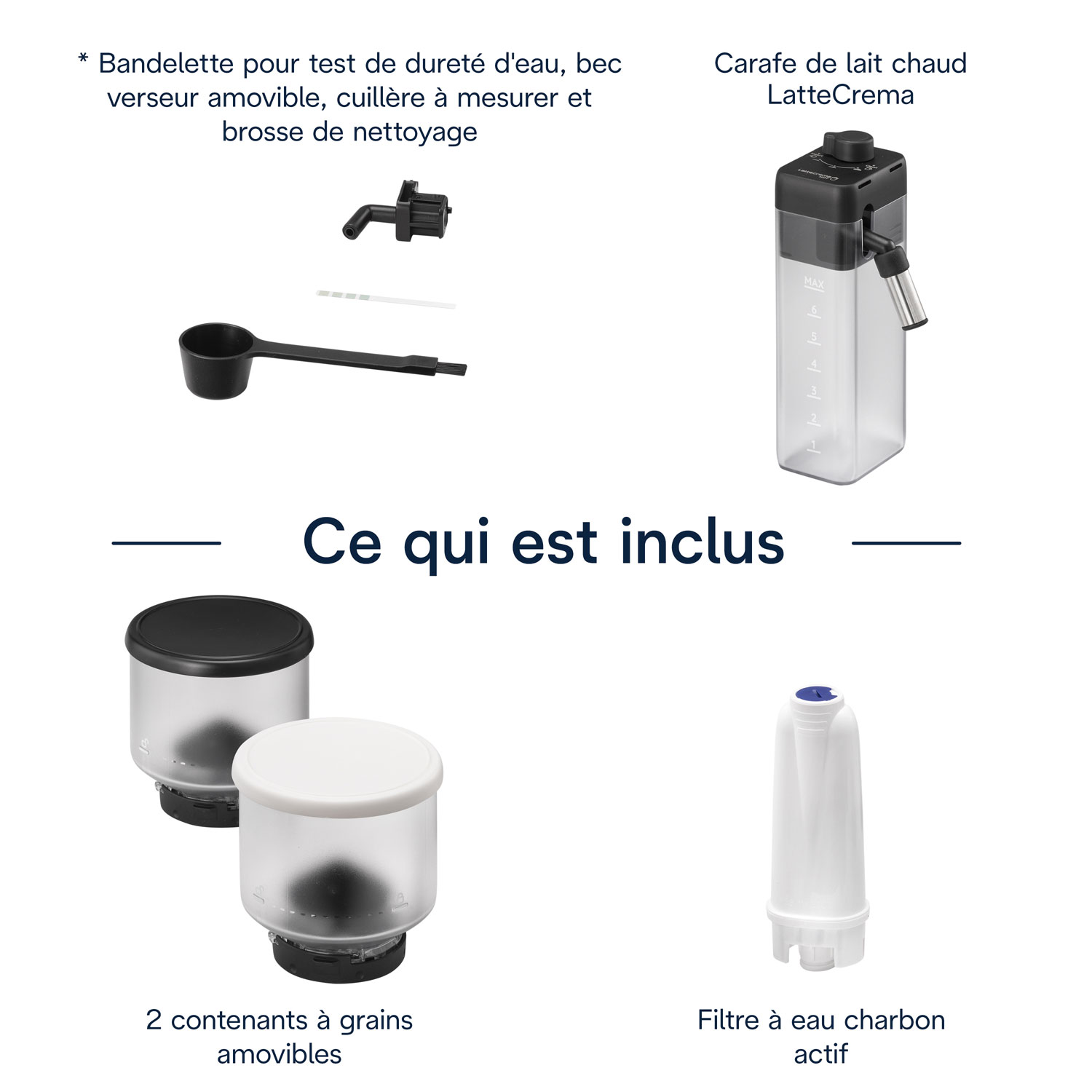 Machine à espresso automatique Rivelia de De'Longhi - Blanc - Partenaire de détail exclusif