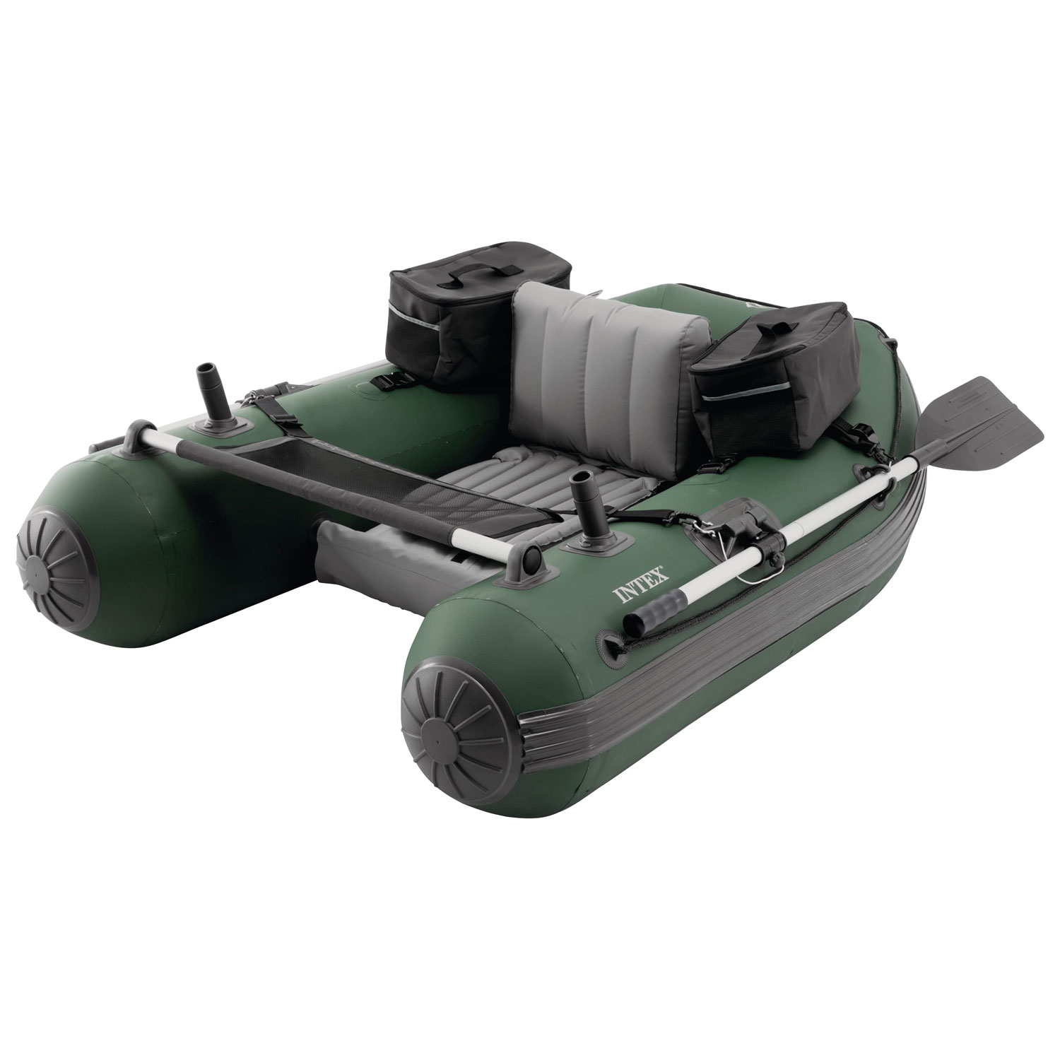 Intex Big Catch1-Person Fishing Inflatable Tube with Oars