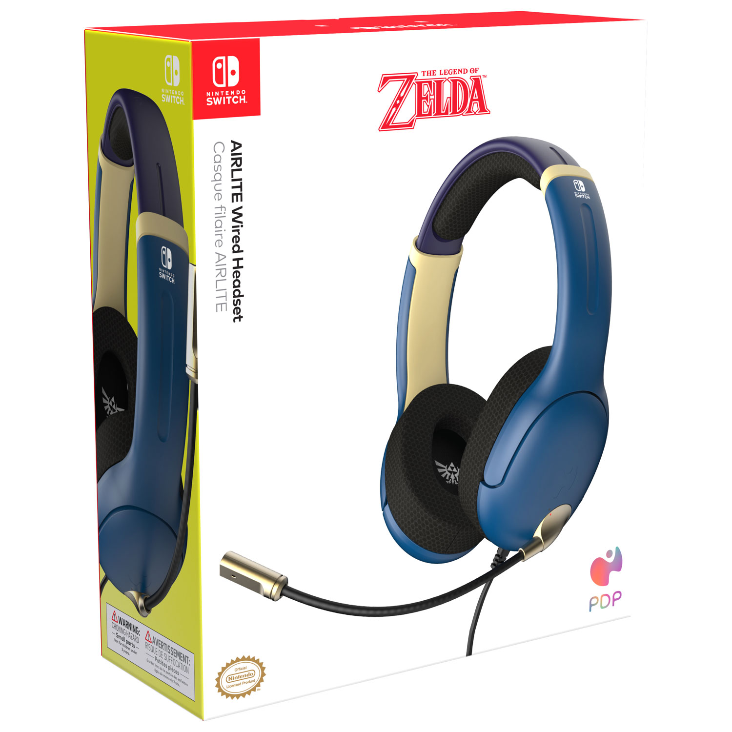 PDP Airlite Gaming Headset for Switch - Brave Blue