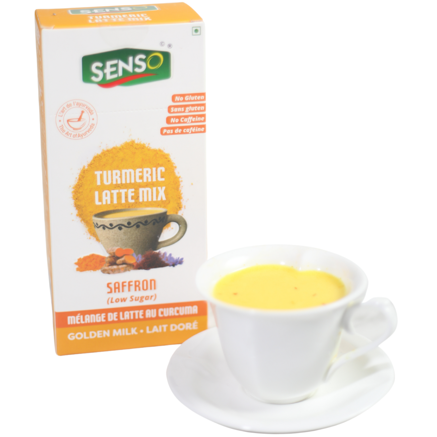 Mélange pour café au lait curcuma Senso - Paquet de 3