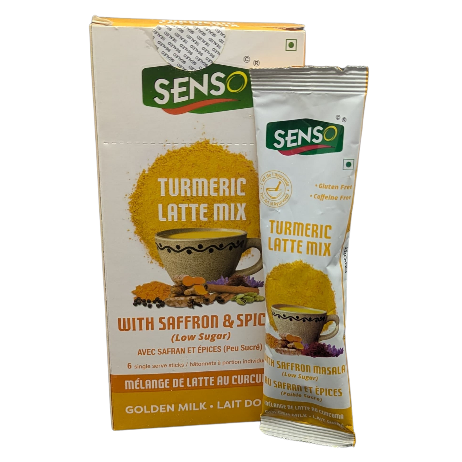 Mélange pour café au lait curcuma Senso - Paquet de 3