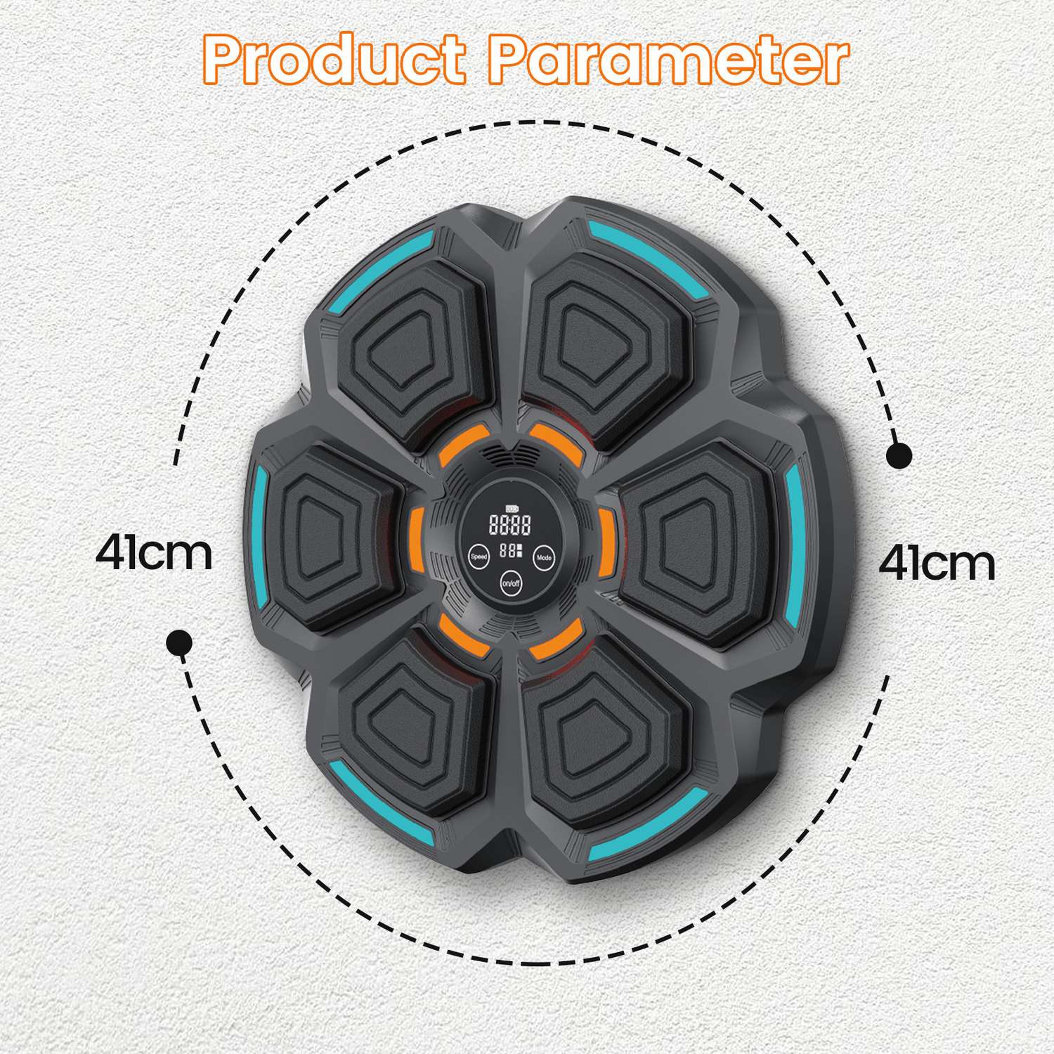 Musical Boxing Training Machine,for kids Training with LED Electronic Wall Mounted, with Premium Boxing Gloves