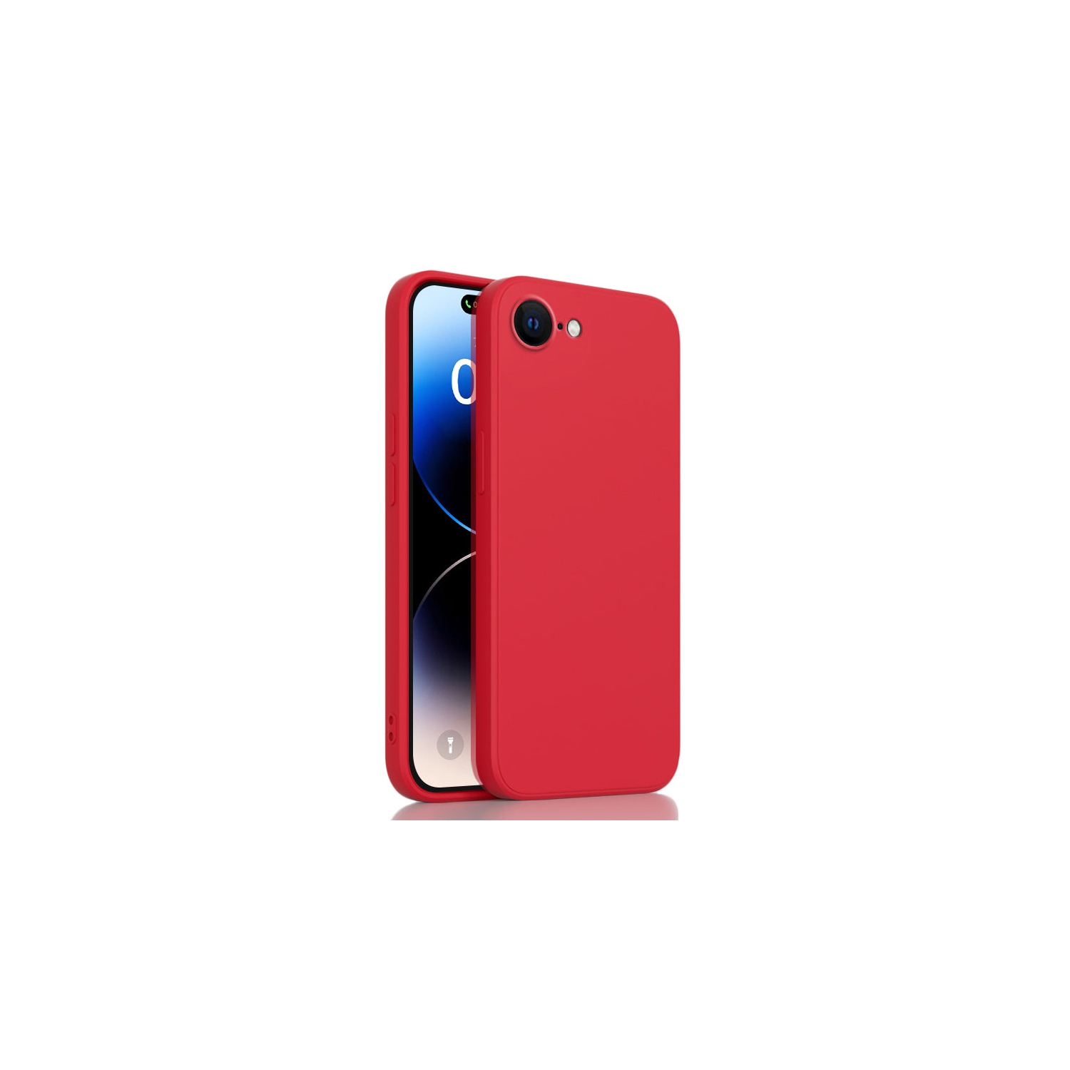 PANDACO Soft Shell Matte Red Case for iPhone 16e