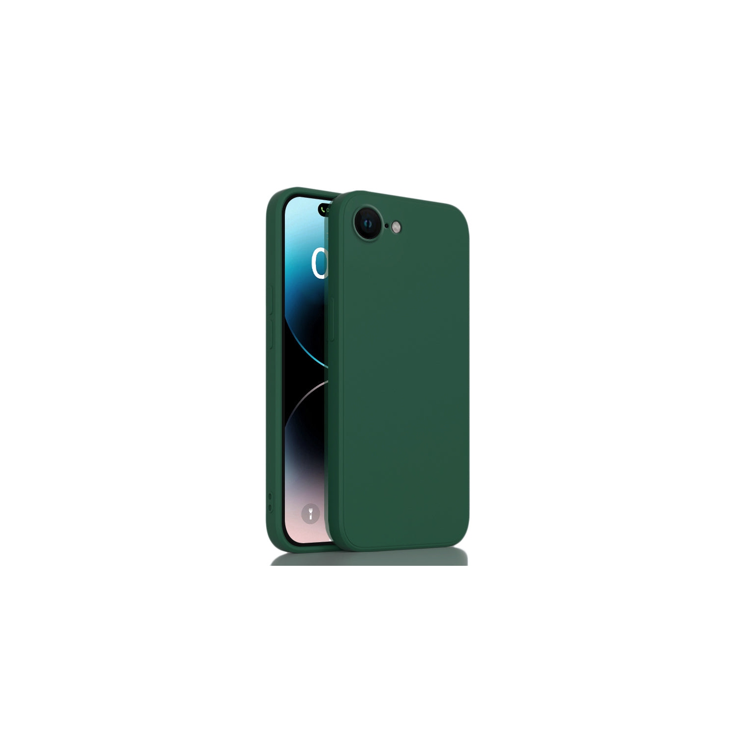 PANDACO Soft Shell Matte Forest Green Case for iPhone 16e