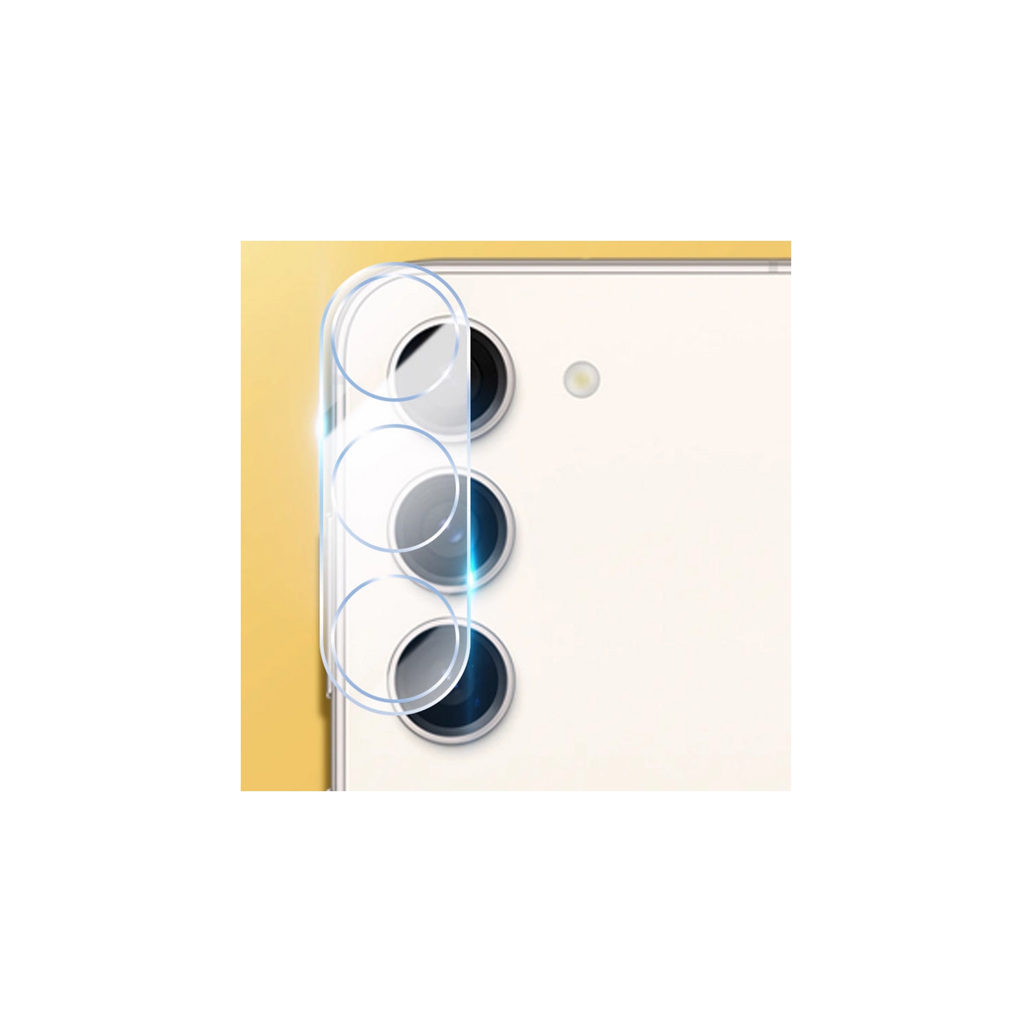 PANDACO Camera Lens Tempered Glass Protector for Samsung Galaxy S25+