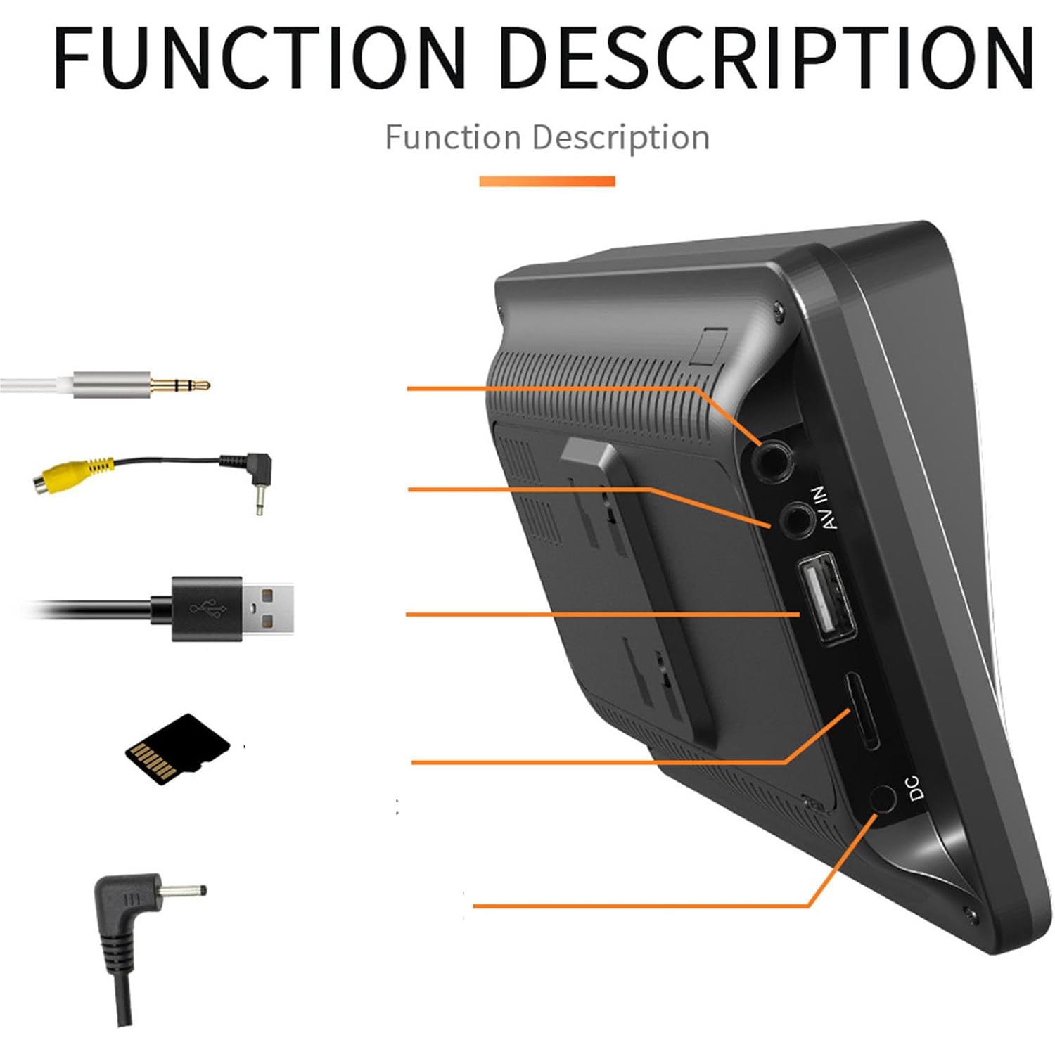 Nouveau lecteur MP5 portatif pour voiture avec Bluetooth, caméra de recul, navigation GPS, CarPlay pour Android Auto, lecteur de voiture multifonction