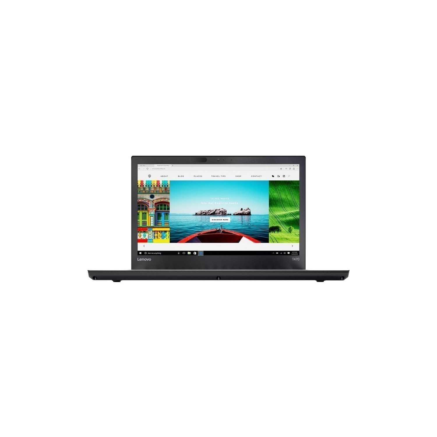 Refurbished - Lenovo ThinkPad T470 14" Laptop - Black (Intel i5-6300U / 8 GB RAM / 256 GB SSD / Windows 10 Pro)