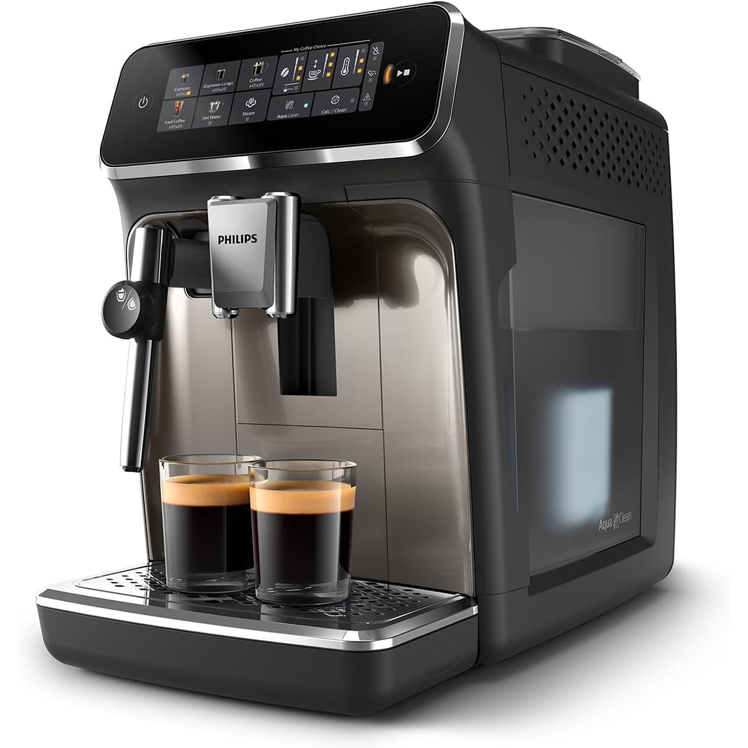 Philips 3300 Series Fully Automatic Espresso Machine - Black Chrome