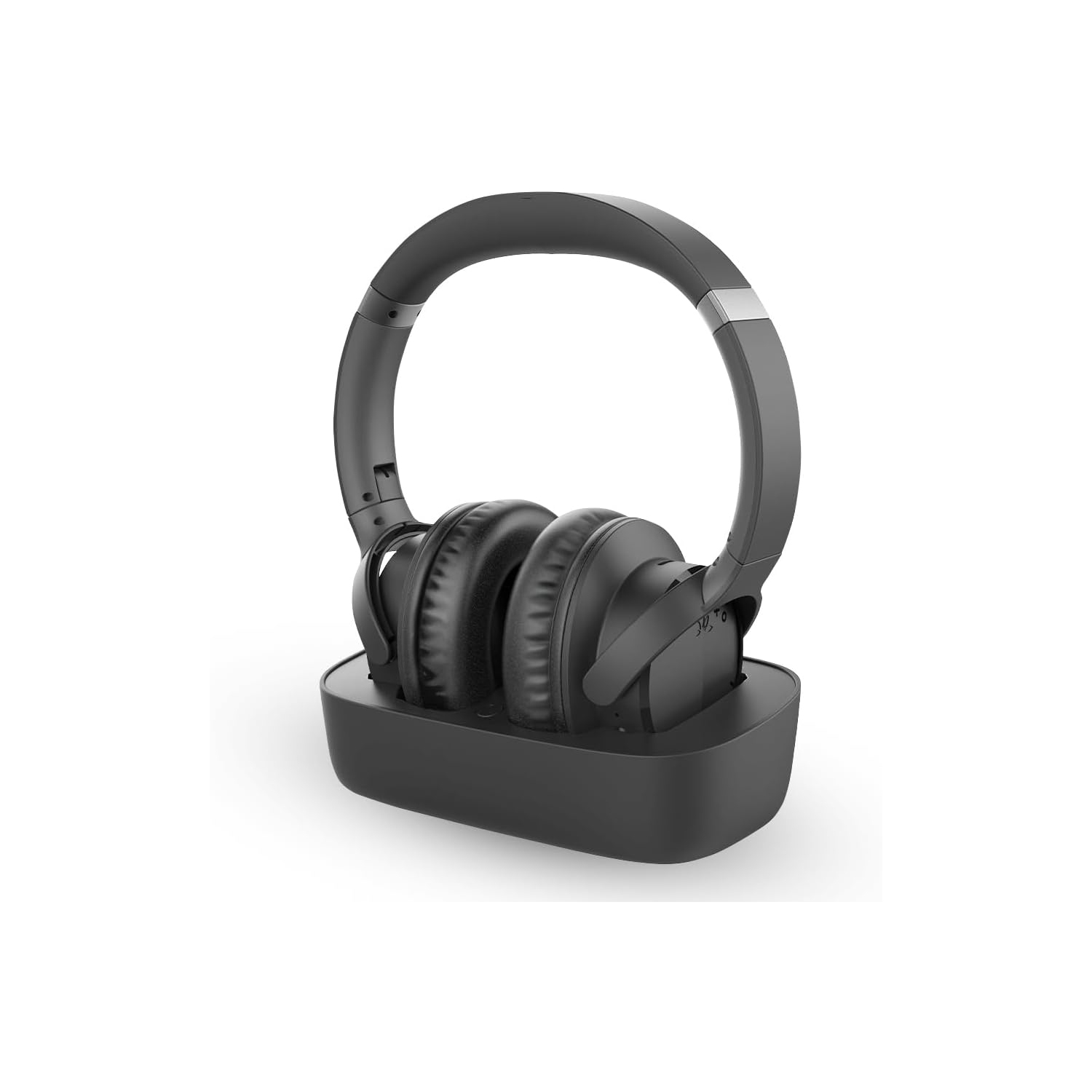 Avantree Ensemble - Wireless TV Headphones Compatible with TVs - Comfortable Headset for Seniors with Charging Dock & Transmitter -