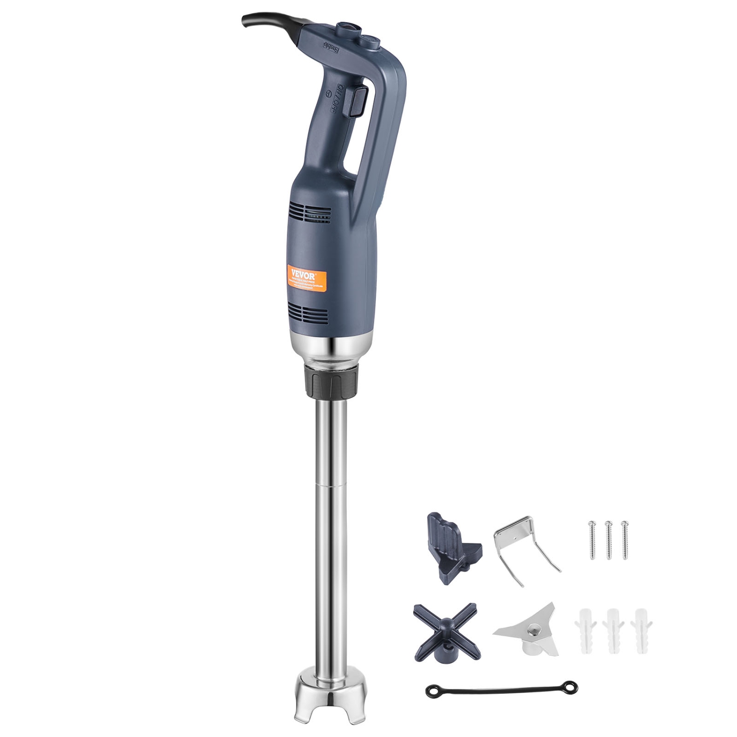 VEVOR Commercial Immersion Blender, 350W Heavy Duty Hand Mixer, 20 inch Stepless Variable Speed Mixer with Stainless Steel Blade, Multi-Purpose