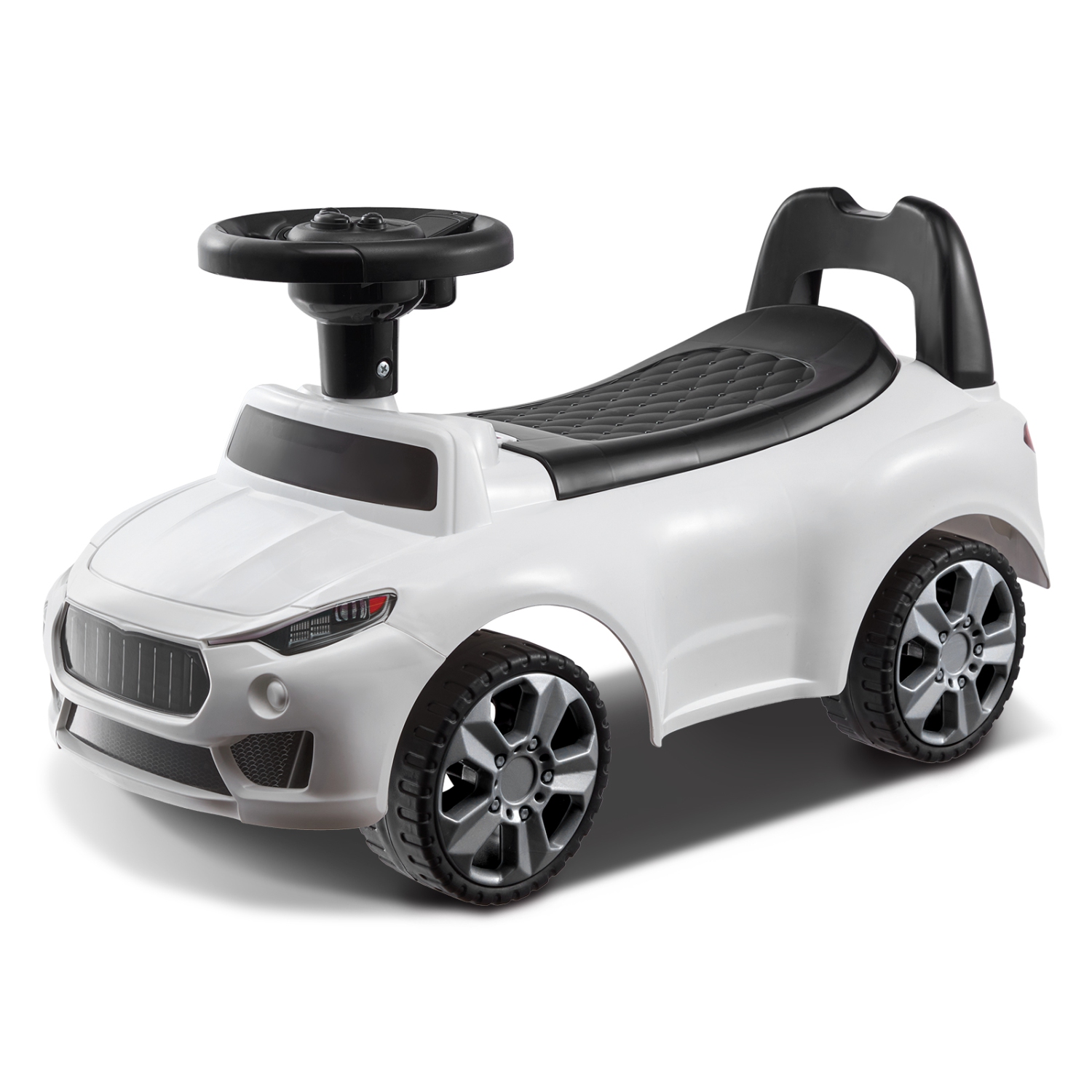 VEVOR Ride On Push Car for Toddlers, Ages 1-3, Ride Racer, Sit to Stand Toddler Ride On Toy, Classic Kids Ride On Car with Music Steering Wheel &