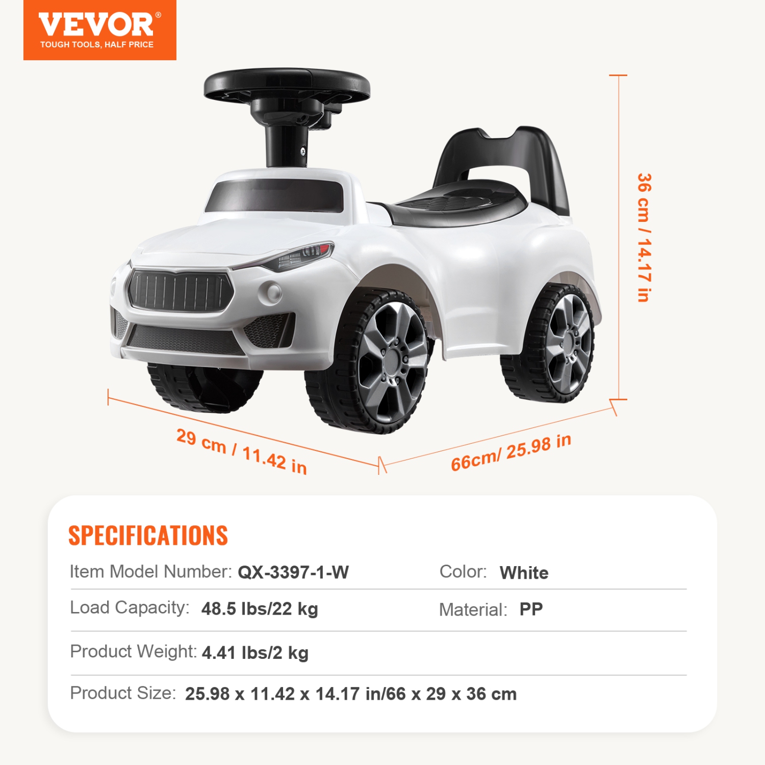 VEVOR Ride On Push Car for Toddlers, Ages 1-3, Ride Racer, Sit to Stand Toddler Ride On Toy, Classic Kids Ride On Car with Music Steering Wheel &