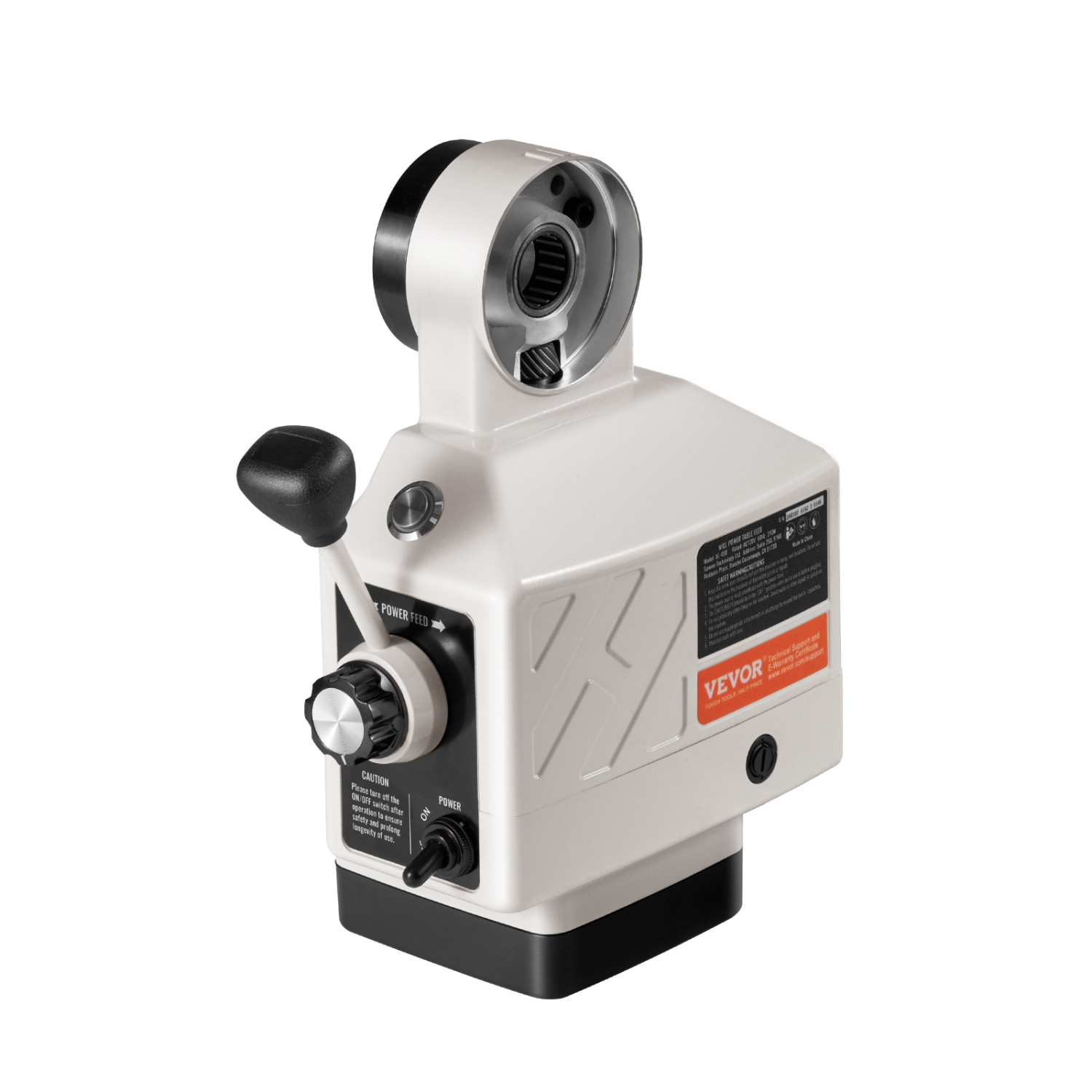 VEVOR 450 in-lb Z-Axis Power Feed for Milling Machine, Torque, 0-200RPM Rotate Speed 120V Power Table Feed Mill Feeder, for Bridgeport Some Mills