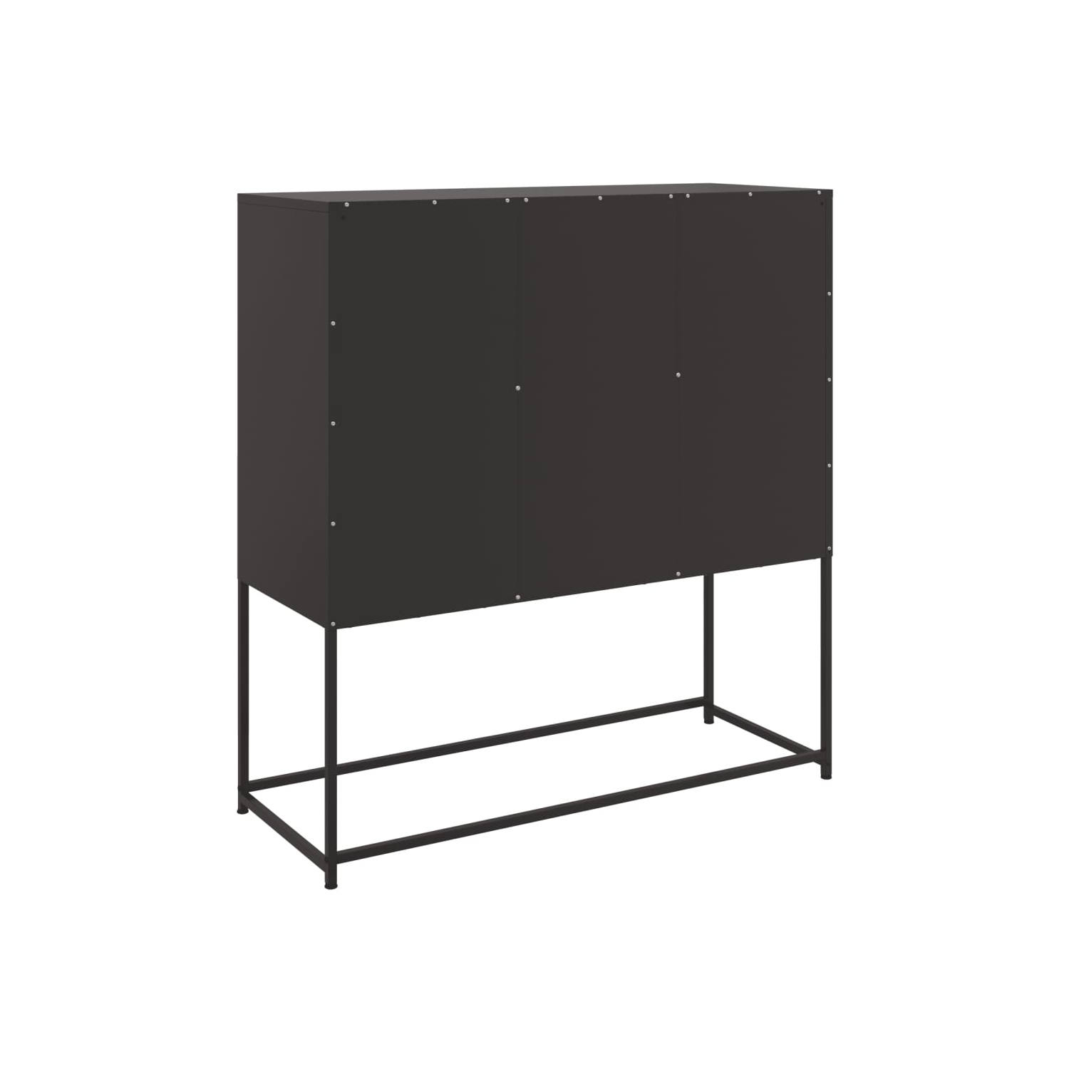 vidaXL Sideboard Black 100.5x39x107 cm Steel