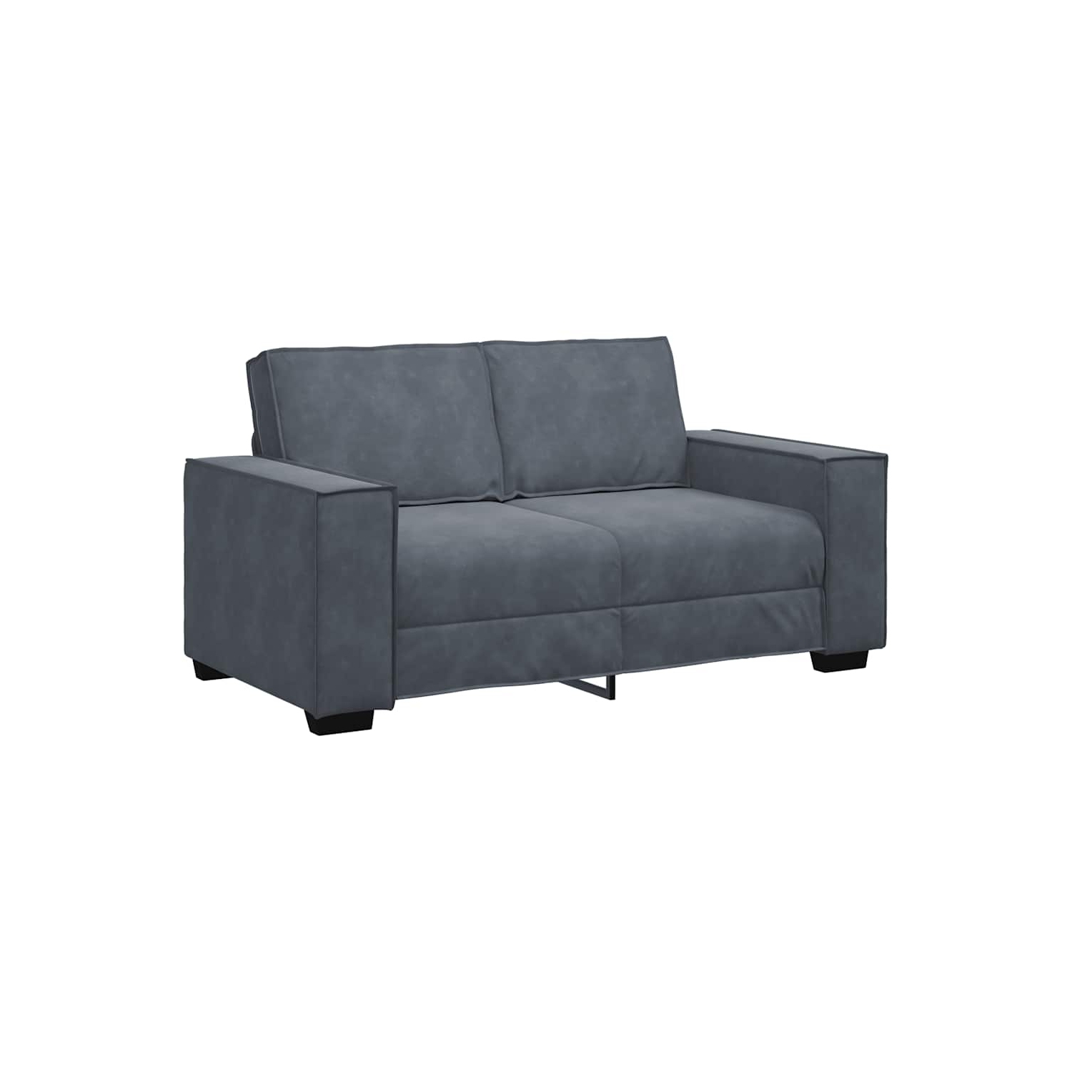 Canapé 2 places en velours 120&nbsp;cm gris foncé vidaXL