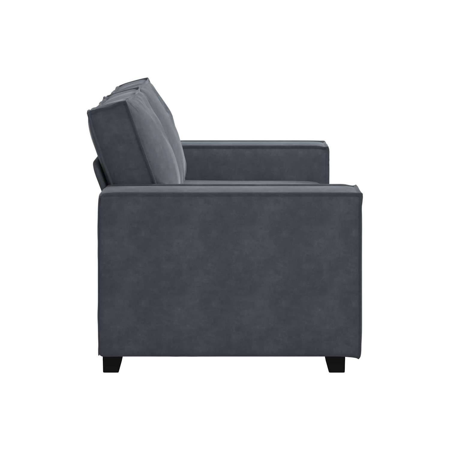 Canapé 2 places en velours 120 cm gris foncé vidaXL