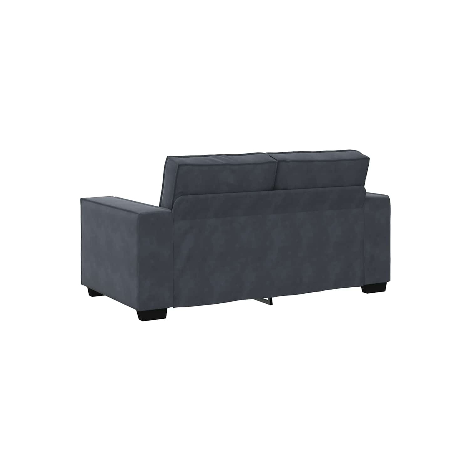 Canapé 2 places en velours 120 cm gris foncé vidaXL