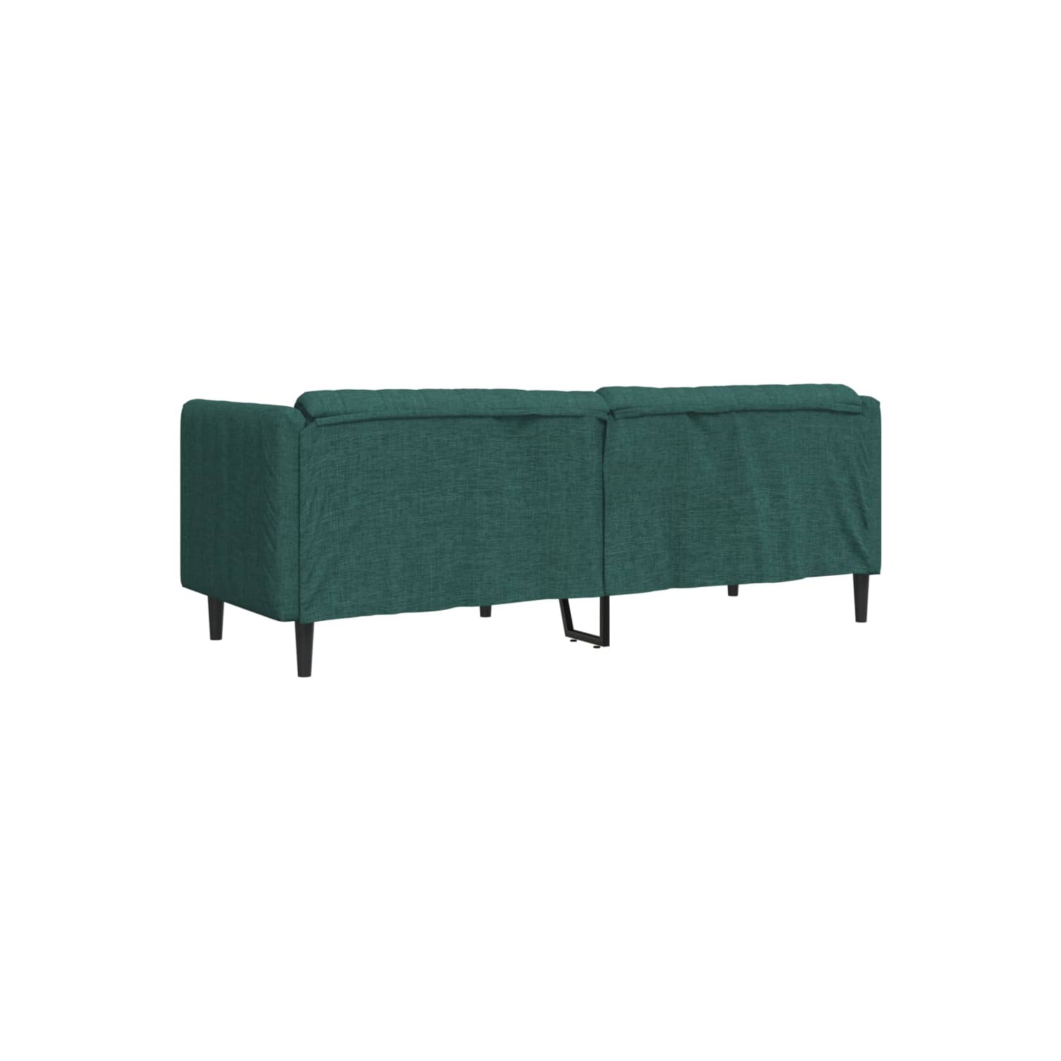Sofa vidaXL 3 places en tissu vert foncé