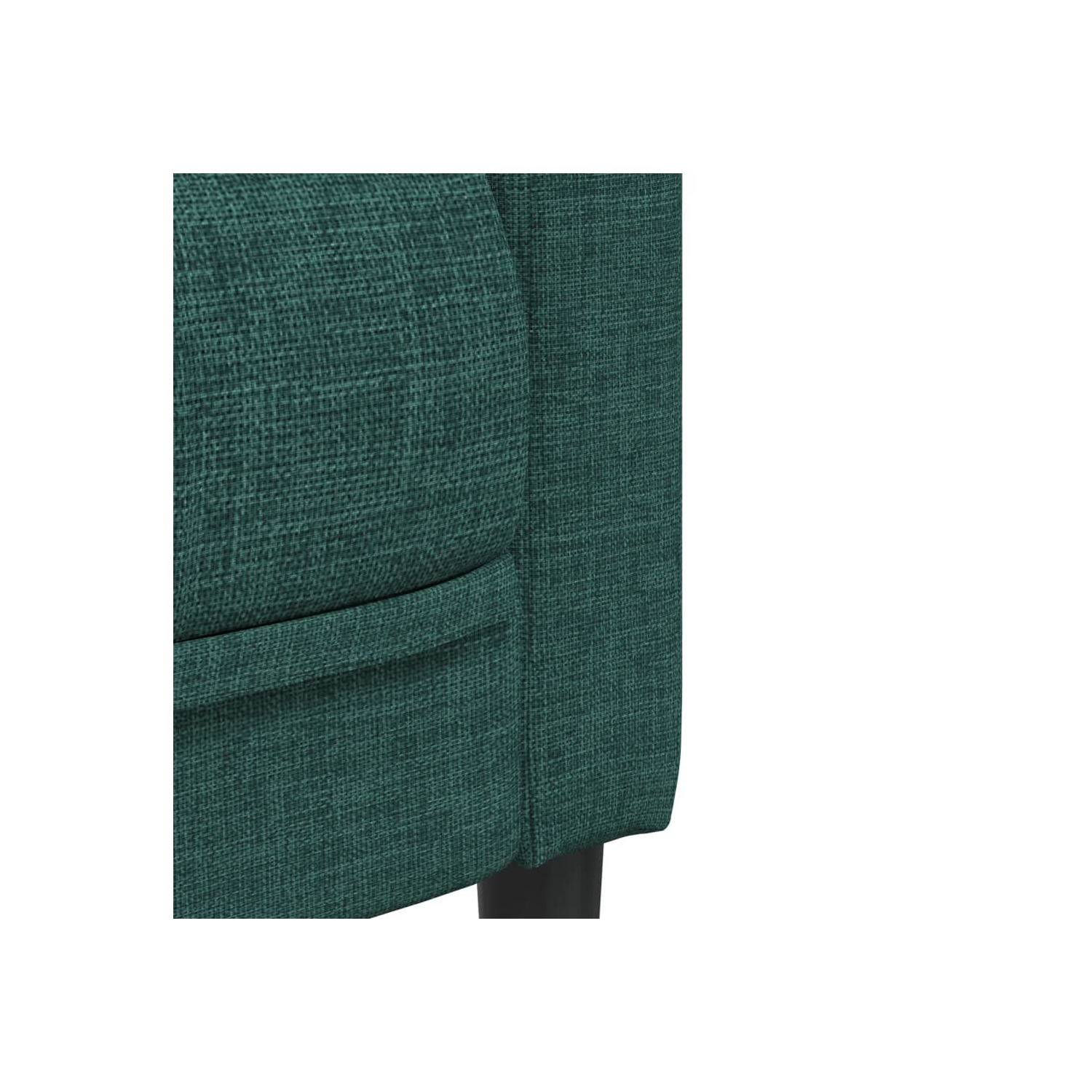 Sofa vidaXL 3 places en tissu vert foncé