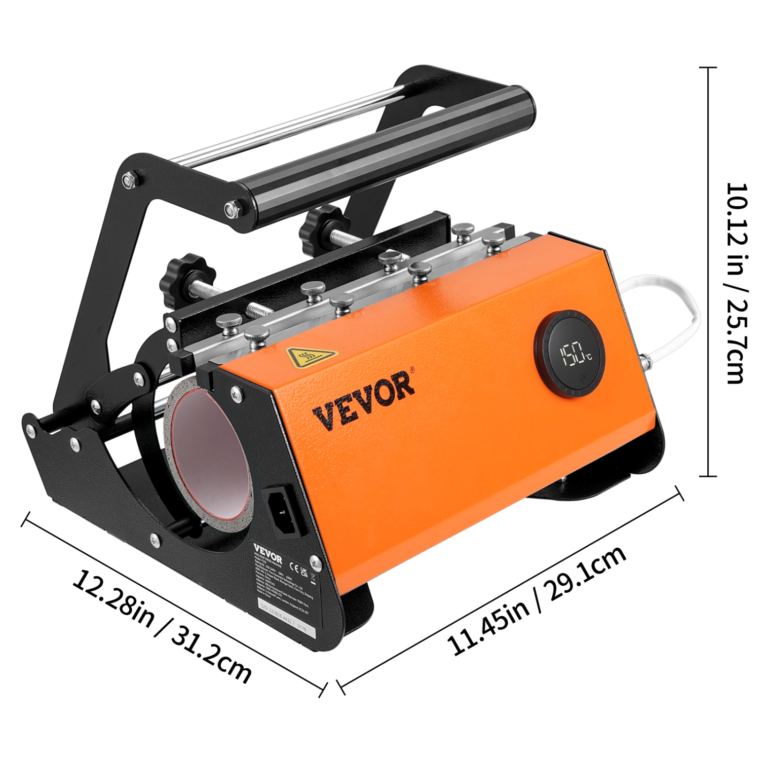 VEVOR 30oz 20ozTumbler Heat Press Machine for Subliamtion Blank Skinny Tumbler Glass Jar Can & 11-15OZ Mugs, Mug Tumbler Press with 20pcs Paper Heat