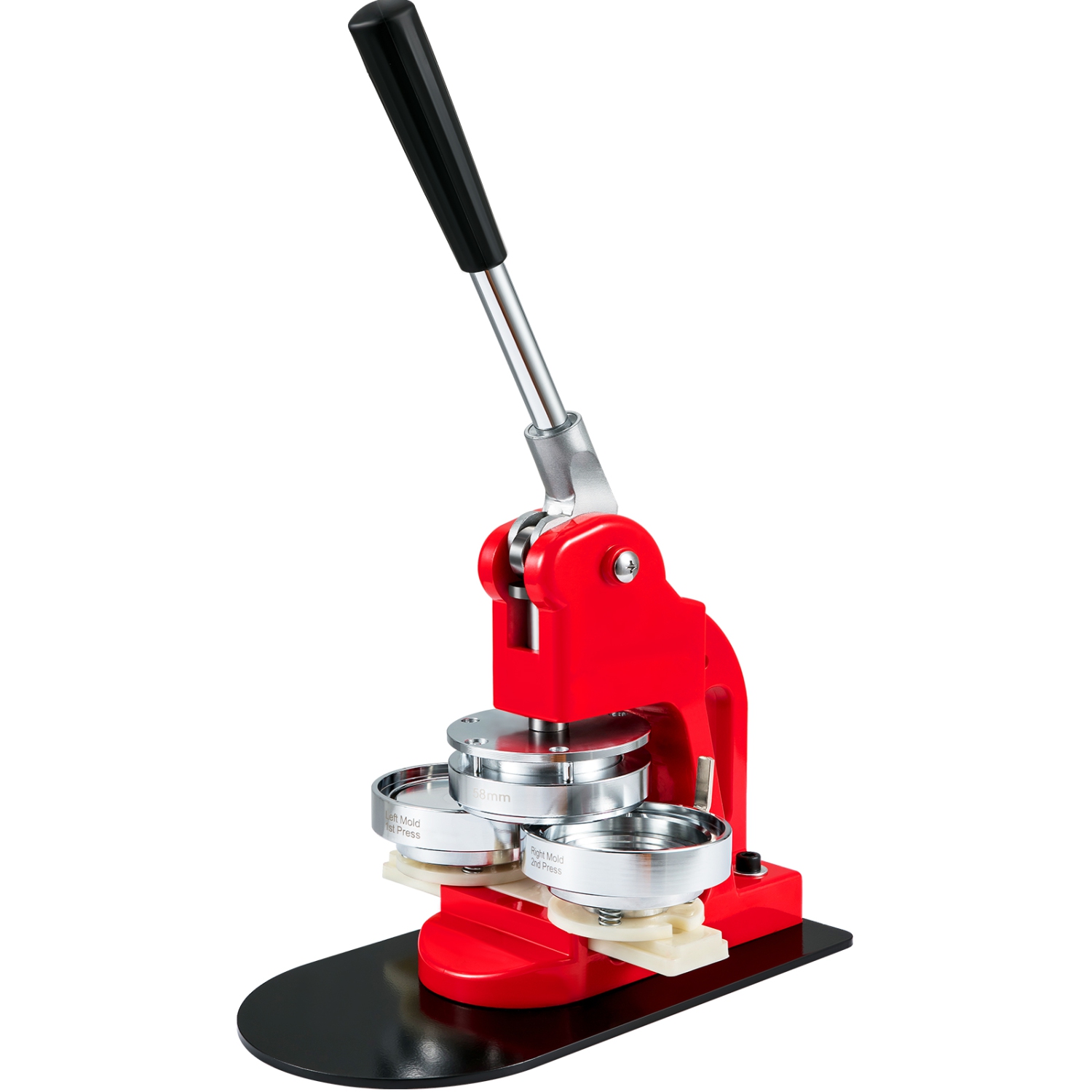 VEVOR 58 mm Button Maker Machine,Badge Punch Press Kit, Children DIY Gifts Pin Maker, Button Making Supplies with 500pcs Button Parts & Circle Cutter