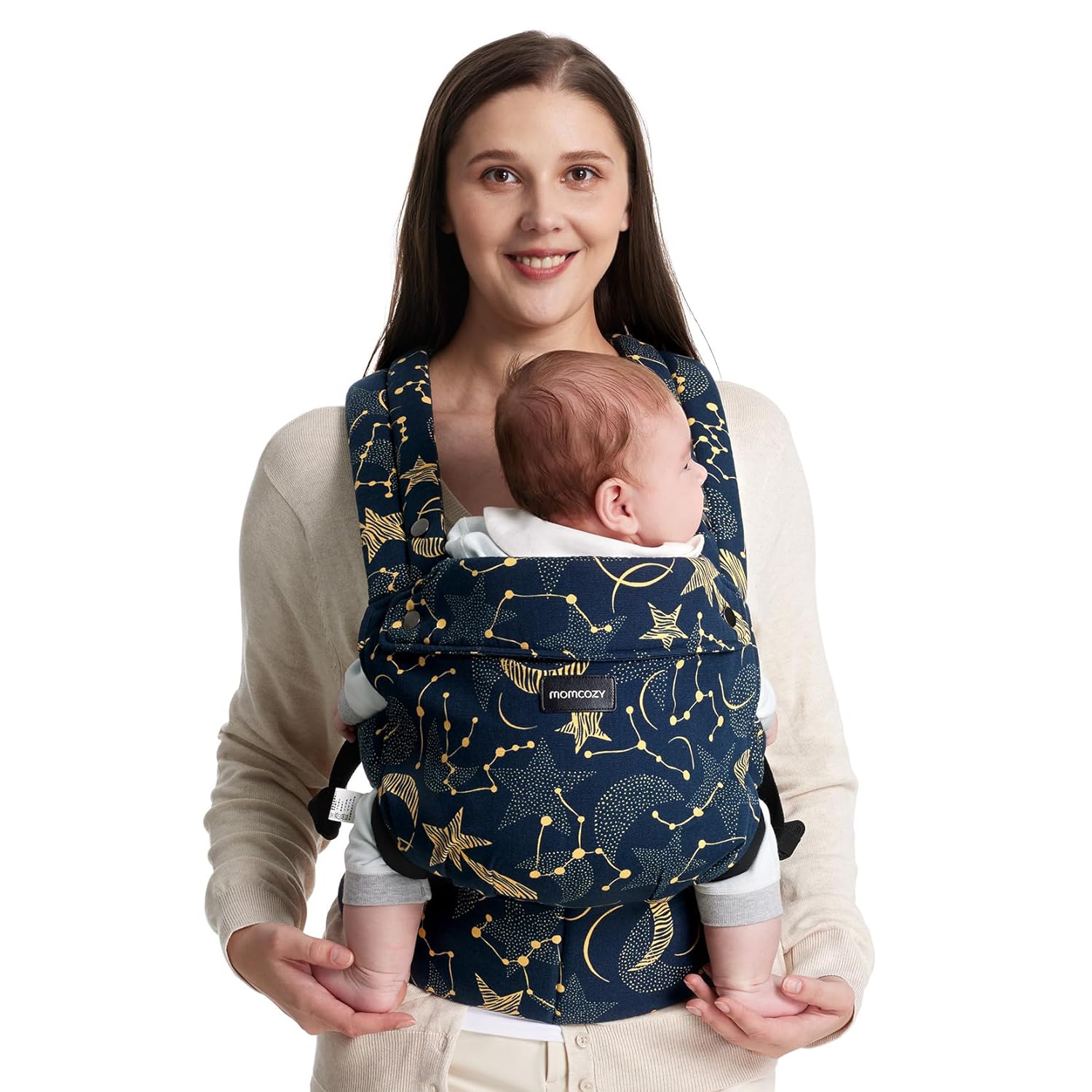 Porte-bébé Momcozy – Porte-bébé ergonomique, confortable et léger pour 7-44&nbsp;lb, facile à mettre, idéal pour les parents mains libres, soutien