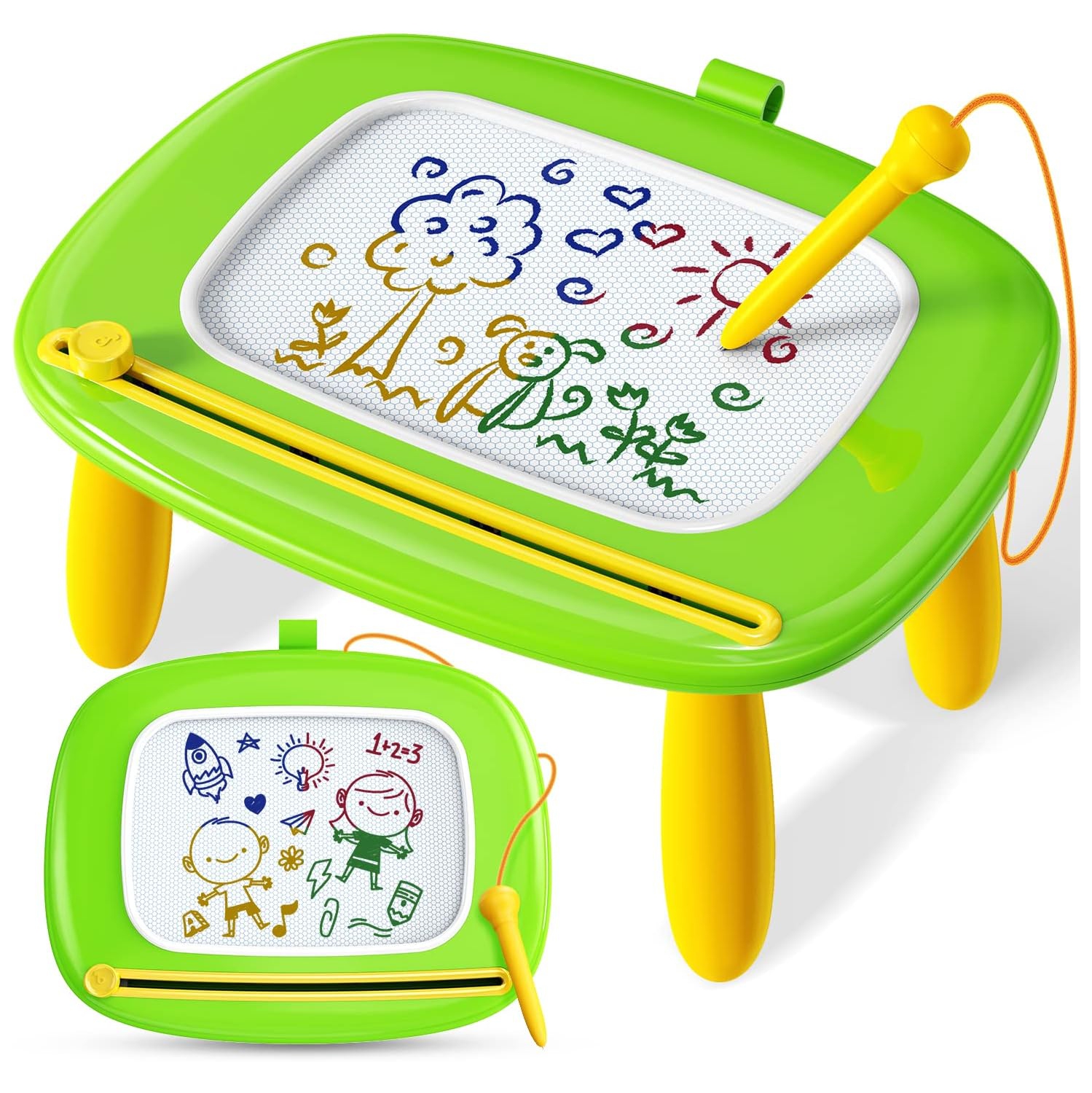 Magnetic Drawing Board, Kids Toys for 1-3 Year Old Boy Girl Birthday Gifts Doodle Board for Preschool Learning, Educational Erasable Sketching Pad