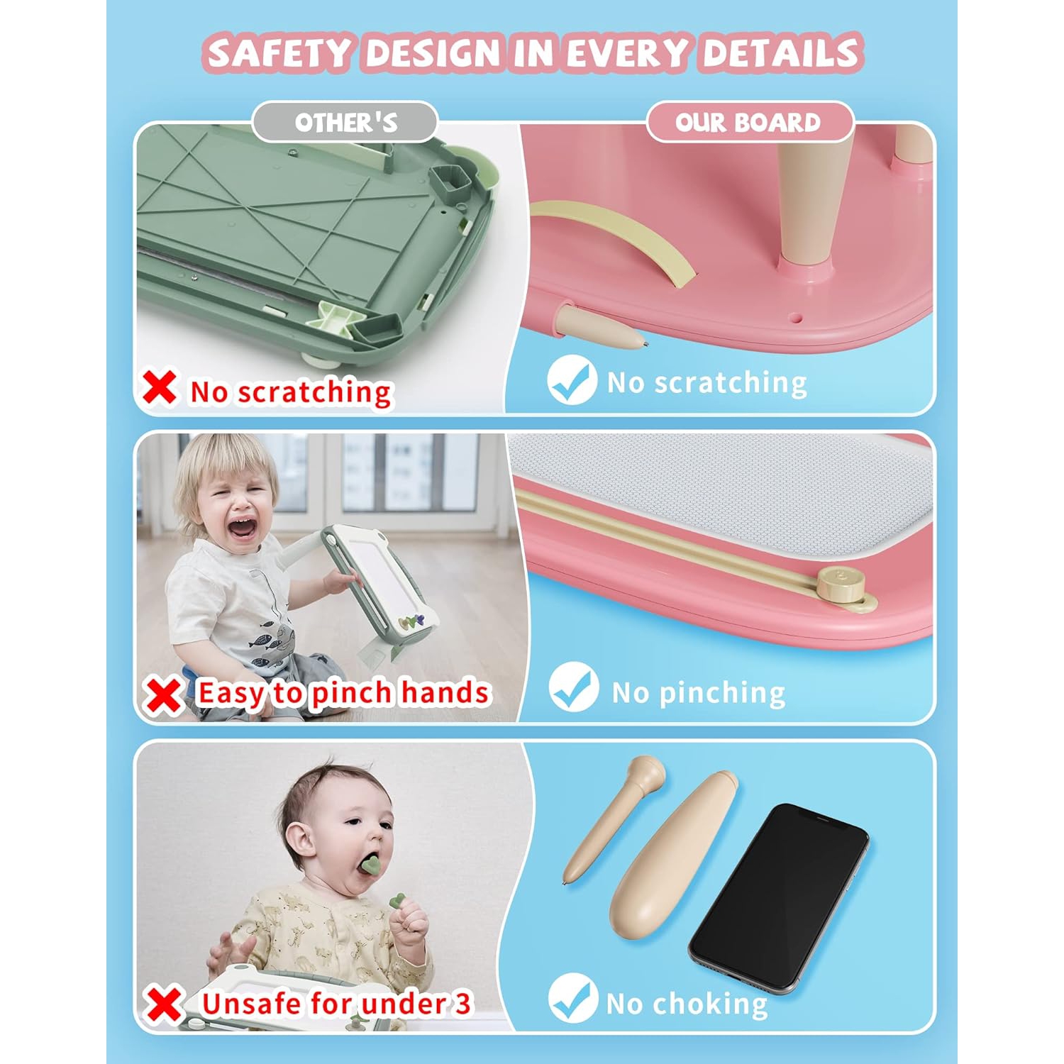 Jouets en cadeau pour jeune garçon de 1 2 ans, planche à dessin magnétique pour jouets éducatifs et éducatifs préscolaires, planche à gribouiller