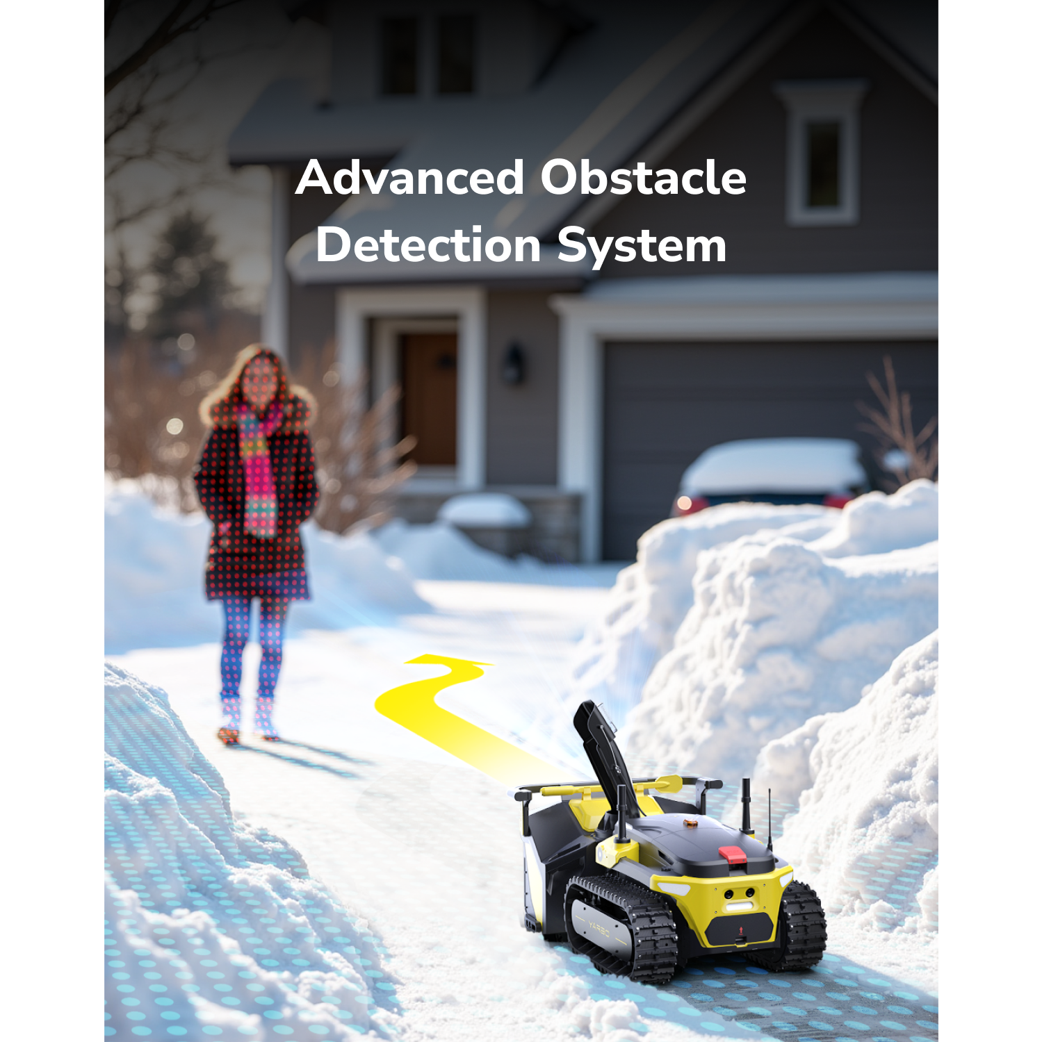 YARBO 4-in-1 Modular Robotics Lawn Mower, Snow Blower & Blower with AI Multi-Zone Mapping, RTK Navigation & Auto-Charging