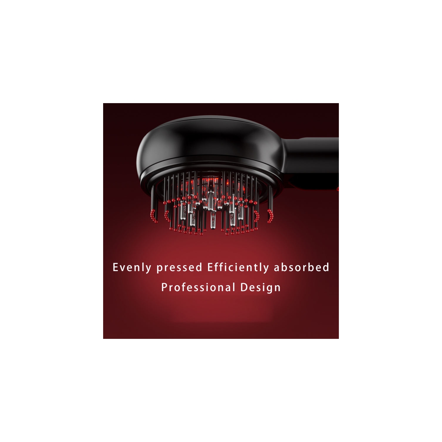 Peigne de massage électrique à microcourant EMS, appareil de massage pour le cuir chevelu avec applicateur d'huile capillaire amovible, peigne de