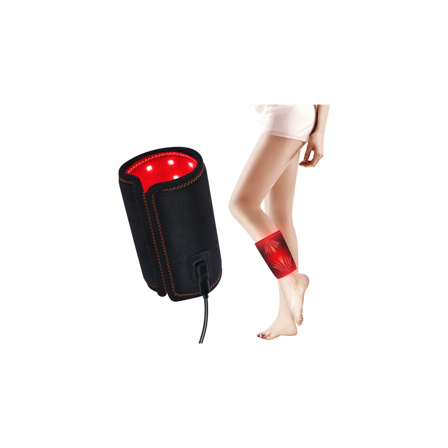 LED Red Light Armband, Infrared Light Therapy Device for Relieving Arm, Calf and Ankle Pain