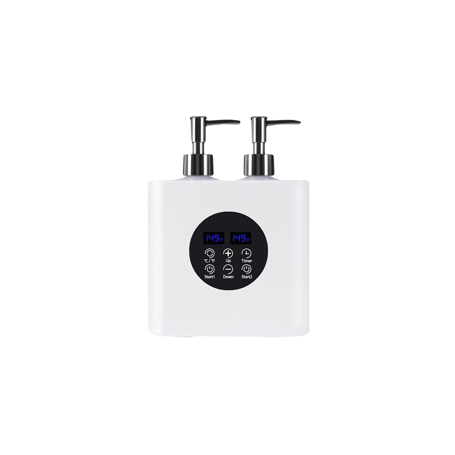 Dual Bottle Massage Oil Warmer,Smart Touch Control Lotion Warmer Dispenser,Adjustable Temperature Heated Lotion & Essential Oil Dispenser