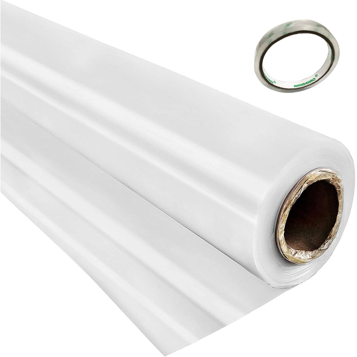 VEVOR 20 x 28 ft Greenhouse Film, Greenhouse Polyethylene Film 6 Mil Thickness, Greenhouse Plastic Greenhouse Clear Plastic Film UV Resistant,