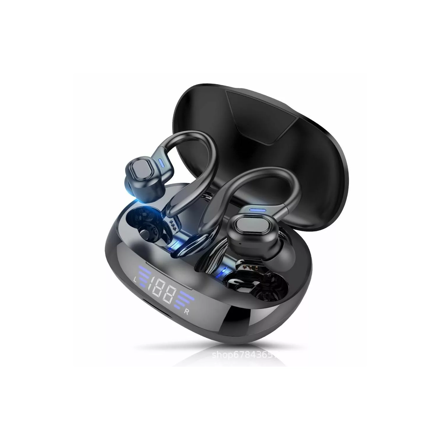 TWS Wireless Headphones Sport Earbuds Touch Control LED Display Music Bluetooth