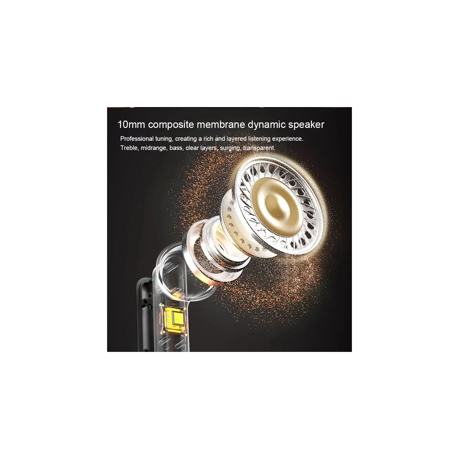 Le casque d'écoute sans fil Bluetooth n'est pas douloureux à porter pendant une longue période, une qualité sonore élevée, un écran numérique, un