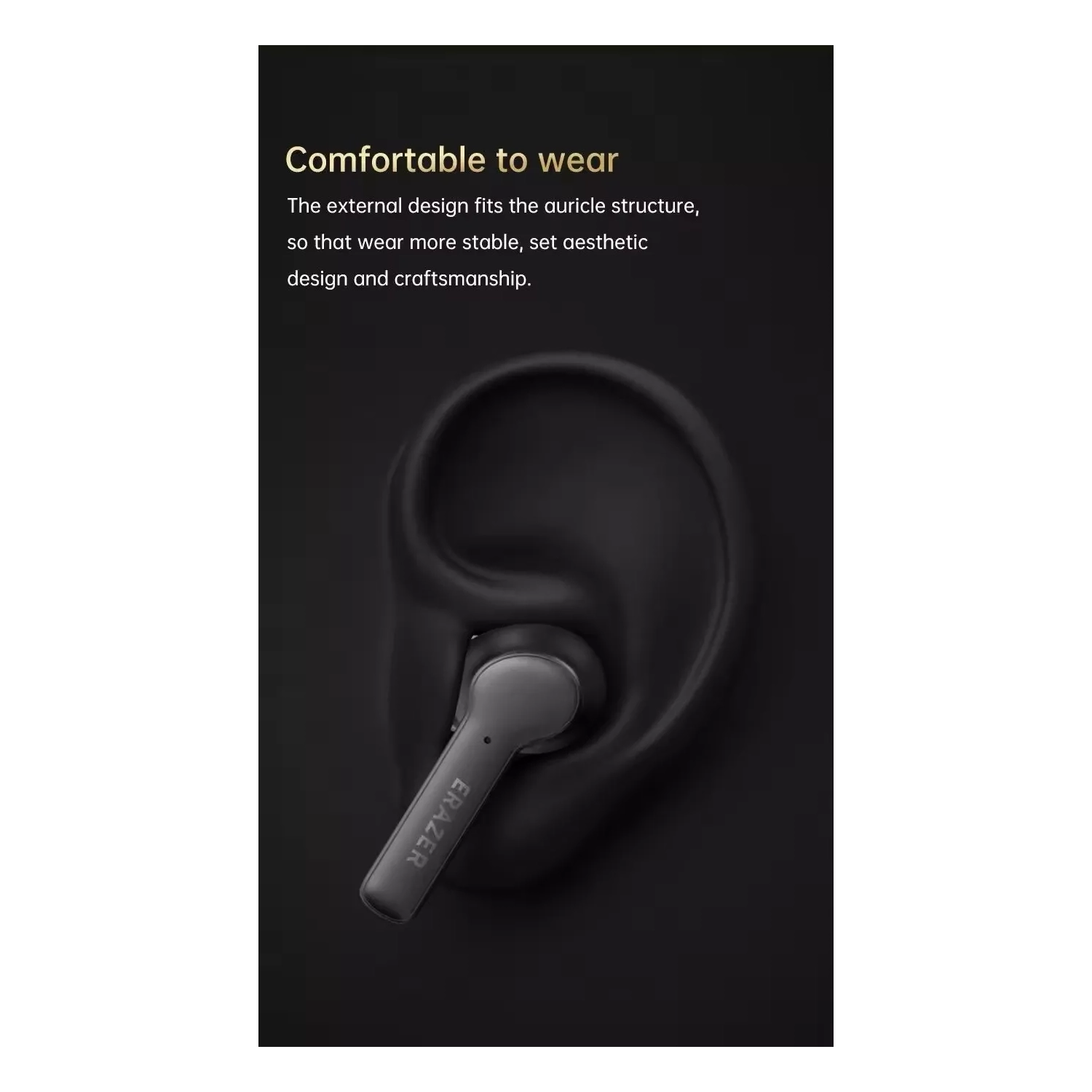 Écouteurs boutons sans fil Bluetooth à suppression active du bruit à faible latence avec suppression active du bruit et écran tactile intelligent