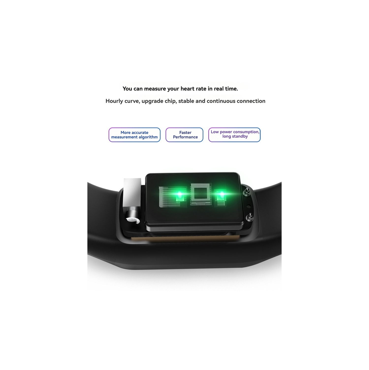 Smart Watch with Black Heart Rate Blood Pressure Fitness Tracker Health Monitor