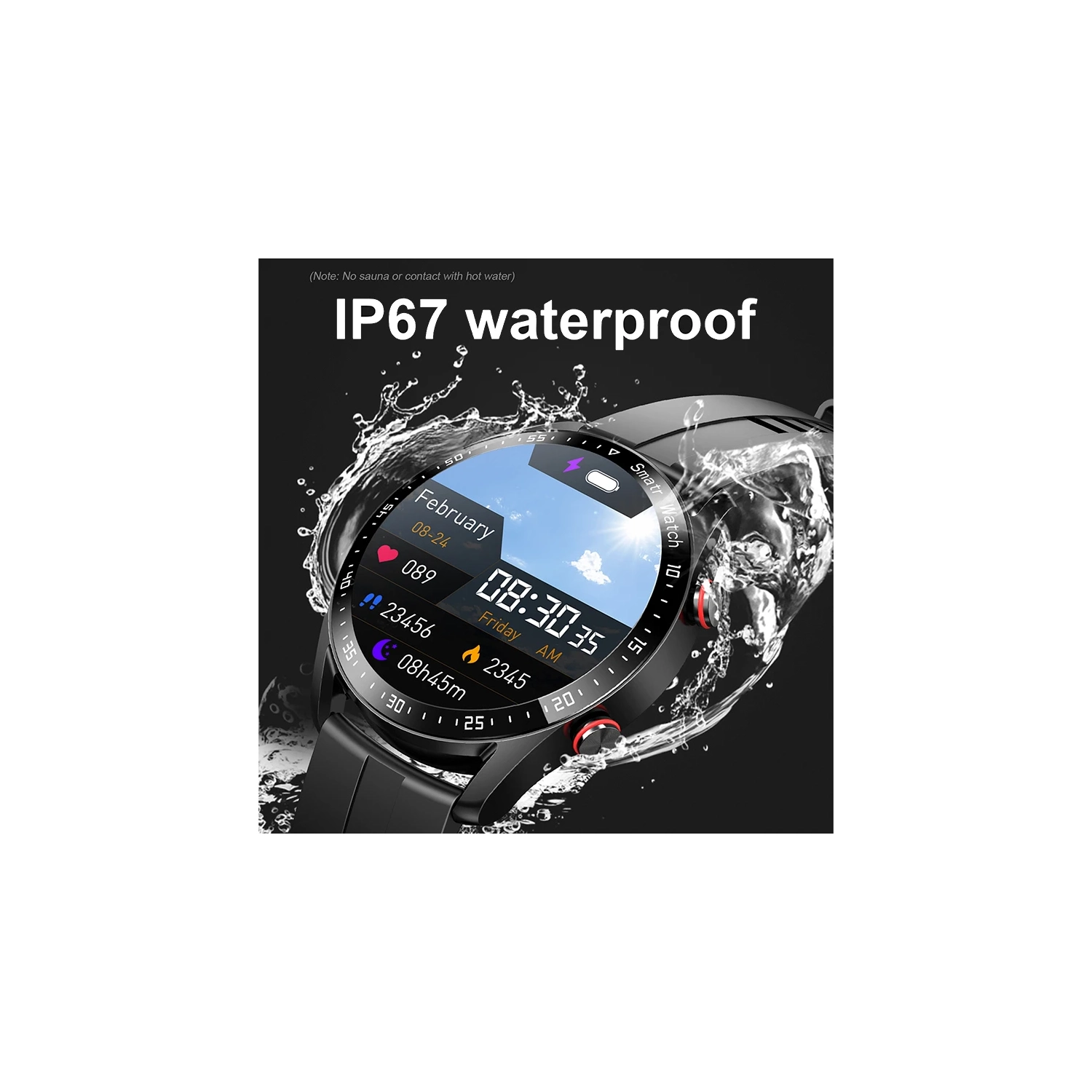 ECG+PPG Smart Watch Bluetooth Call Music Player Men's Watch Sports Waterproof Luxury Smart Watch Silver steel belt