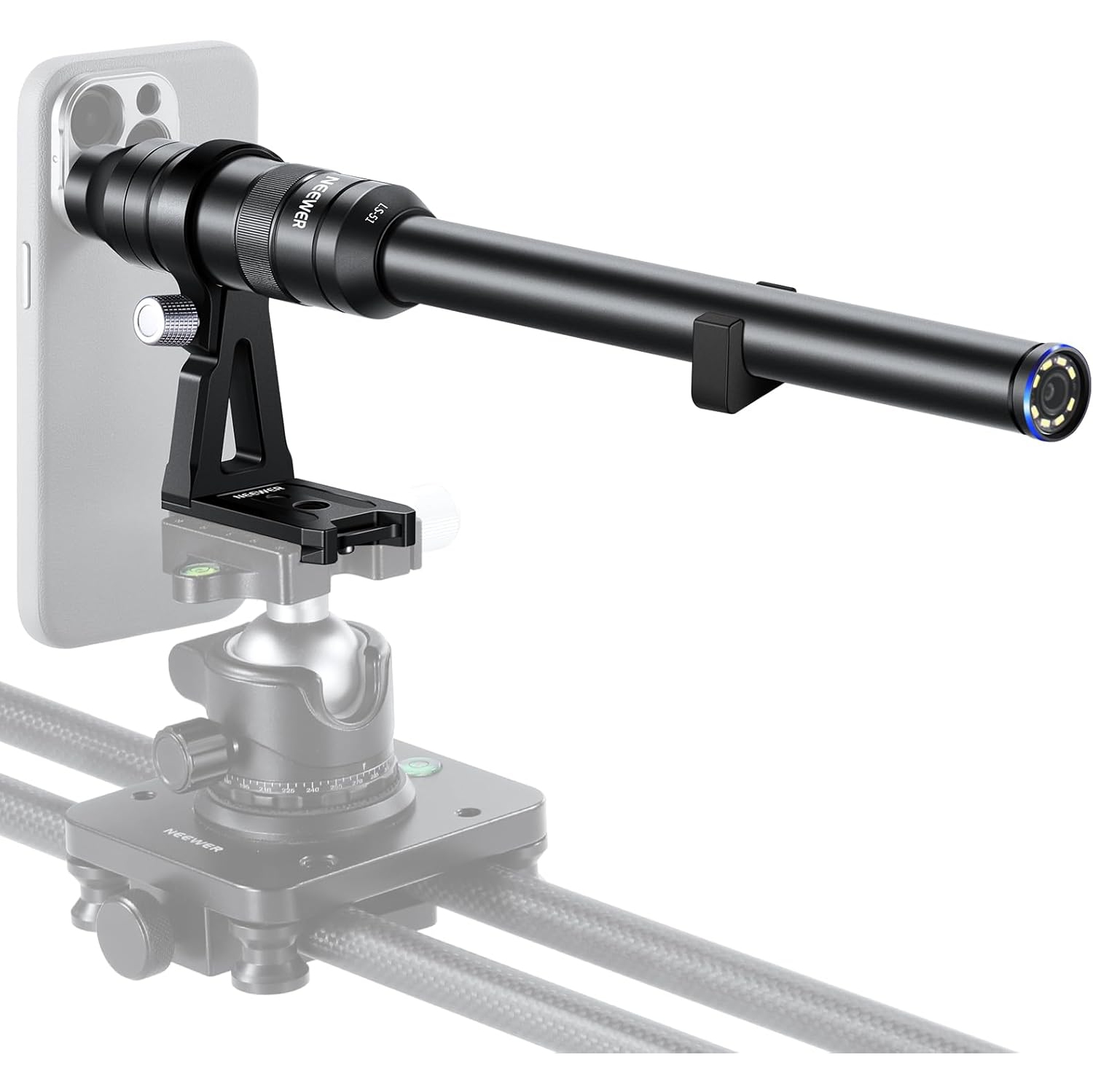 Open Box - NEEWER 18mm 2X Macro Probe Lens with 17mm Thread for Mobile Phone Video Recording